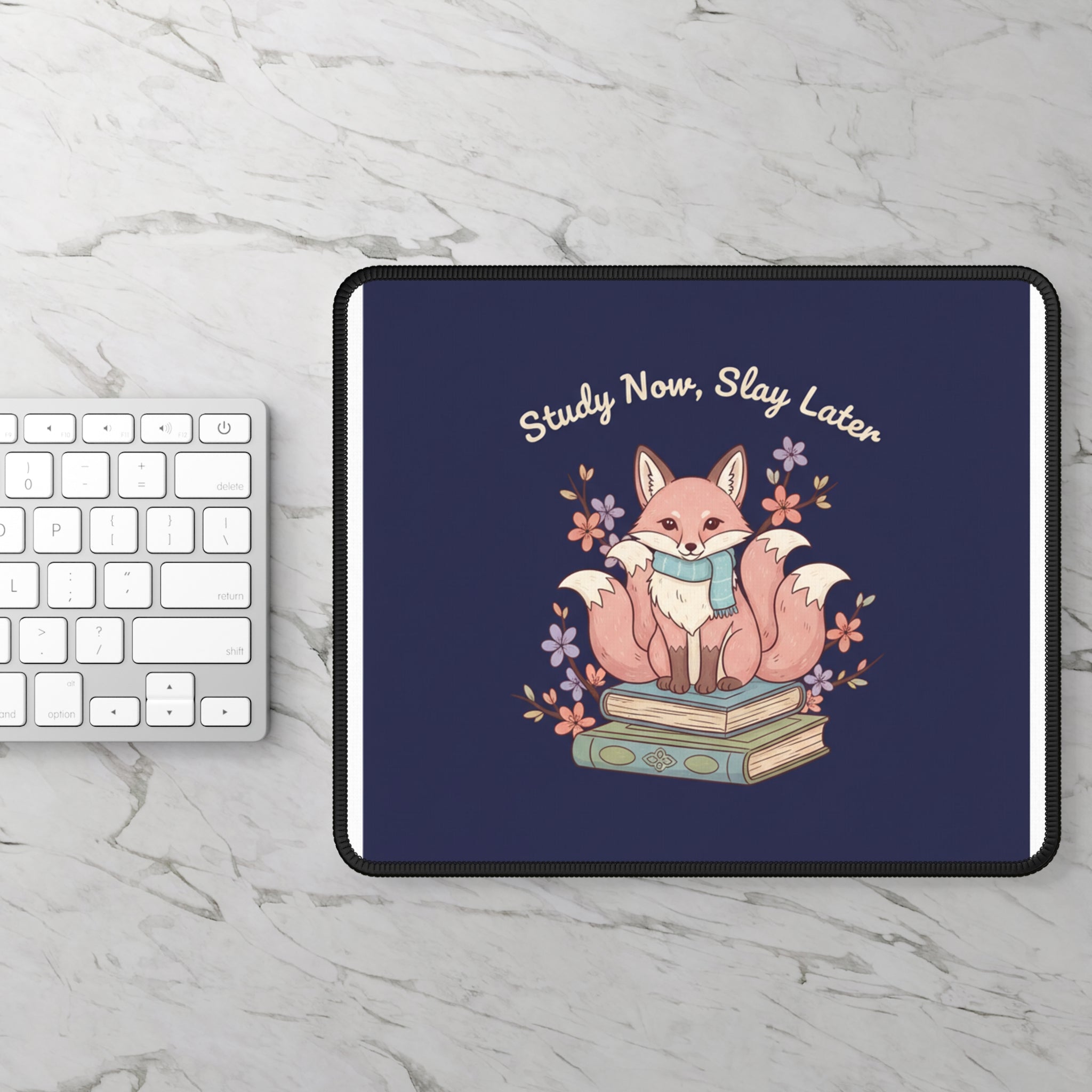 Kitsune Mouse Pad – Study Now Slay Later