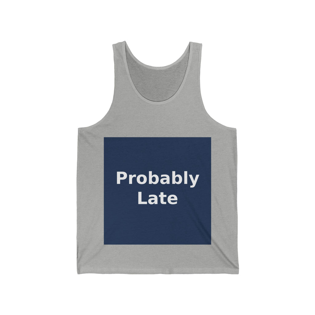"Probably Late" Black Cat Tank Top | College Girl Gift | Fashion | KayKay Classics