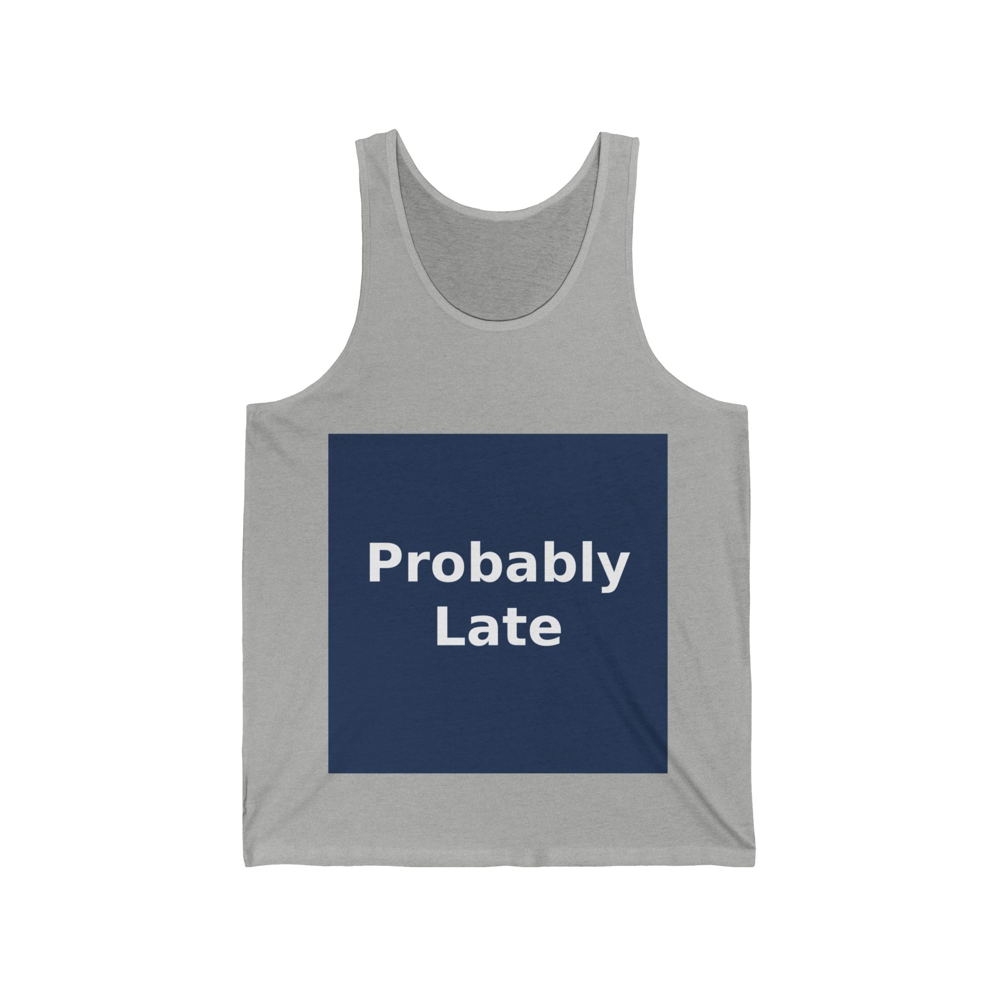 "Probably Late" Black Cat Tank Top | College Girl Gift | Fashion | KayKay Classics