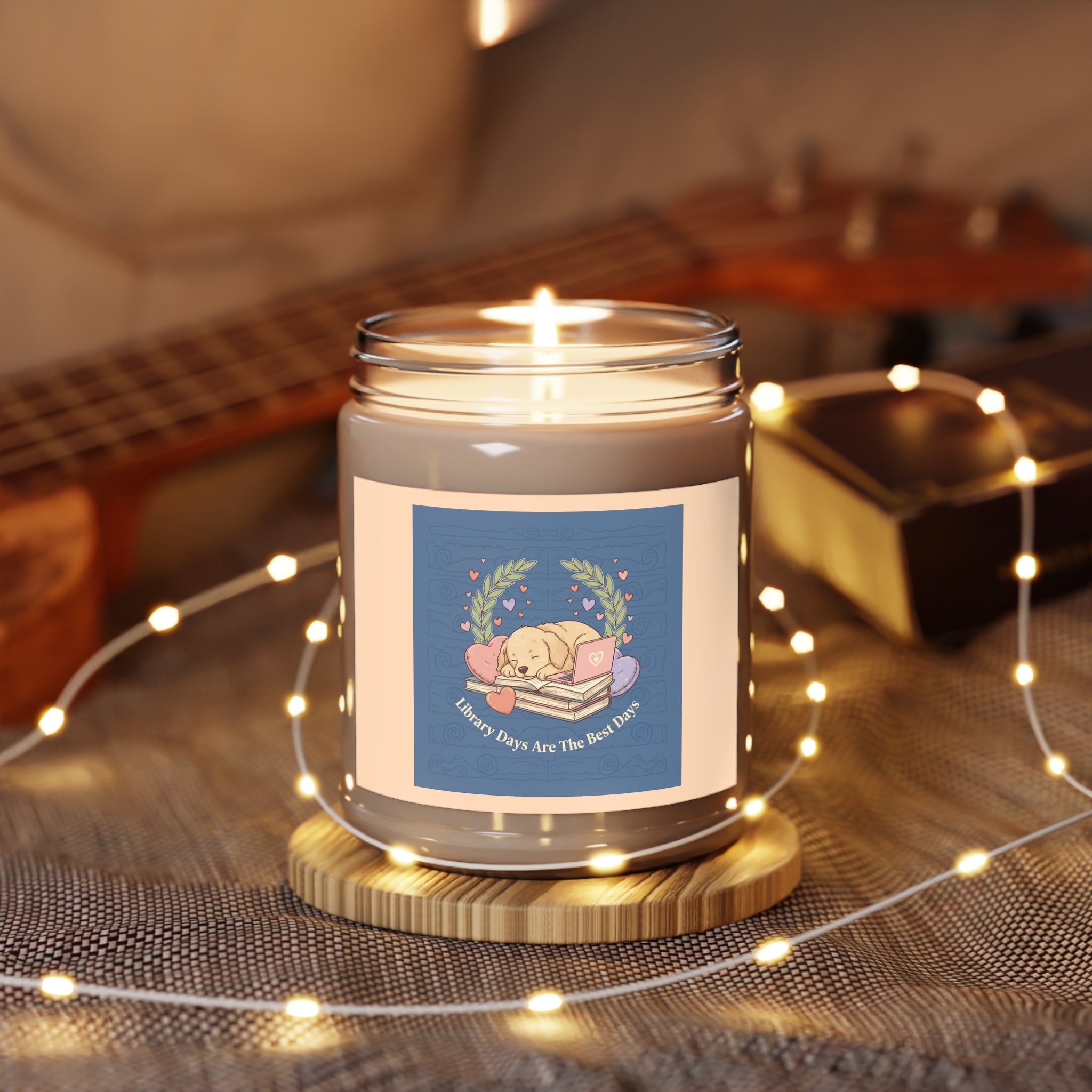 Library Days Are The Best Days Dog Scented Candle