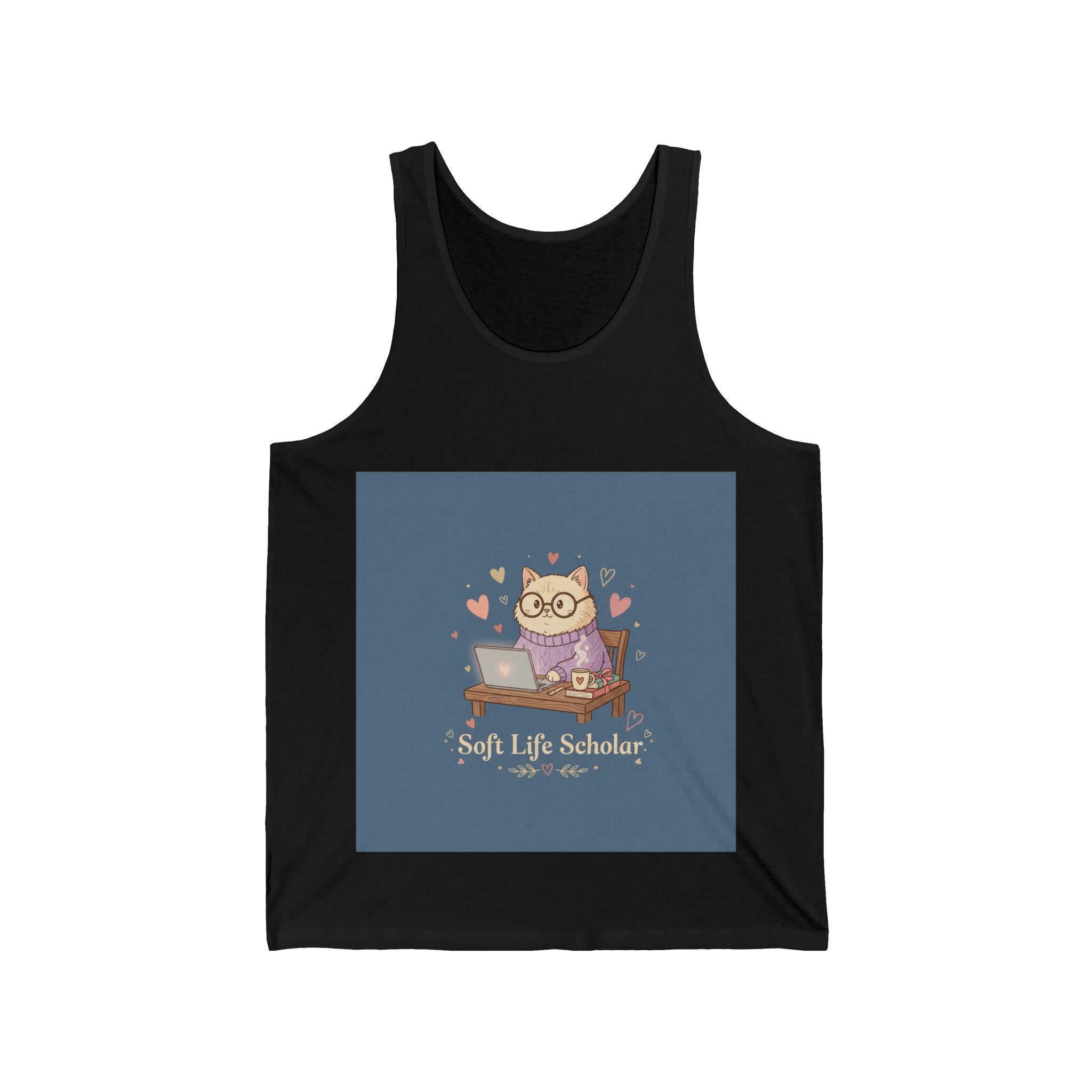 Soft Life Scholar Cat Tank Top