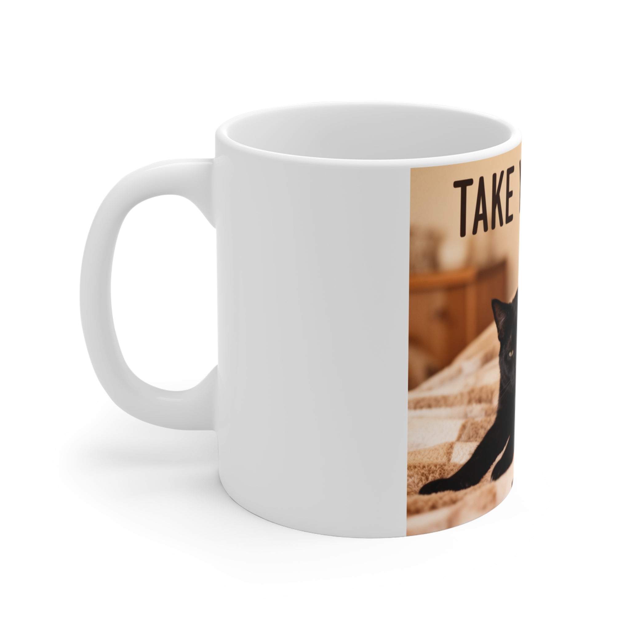 TAKE YOUR TIME Cat Mug 11oz