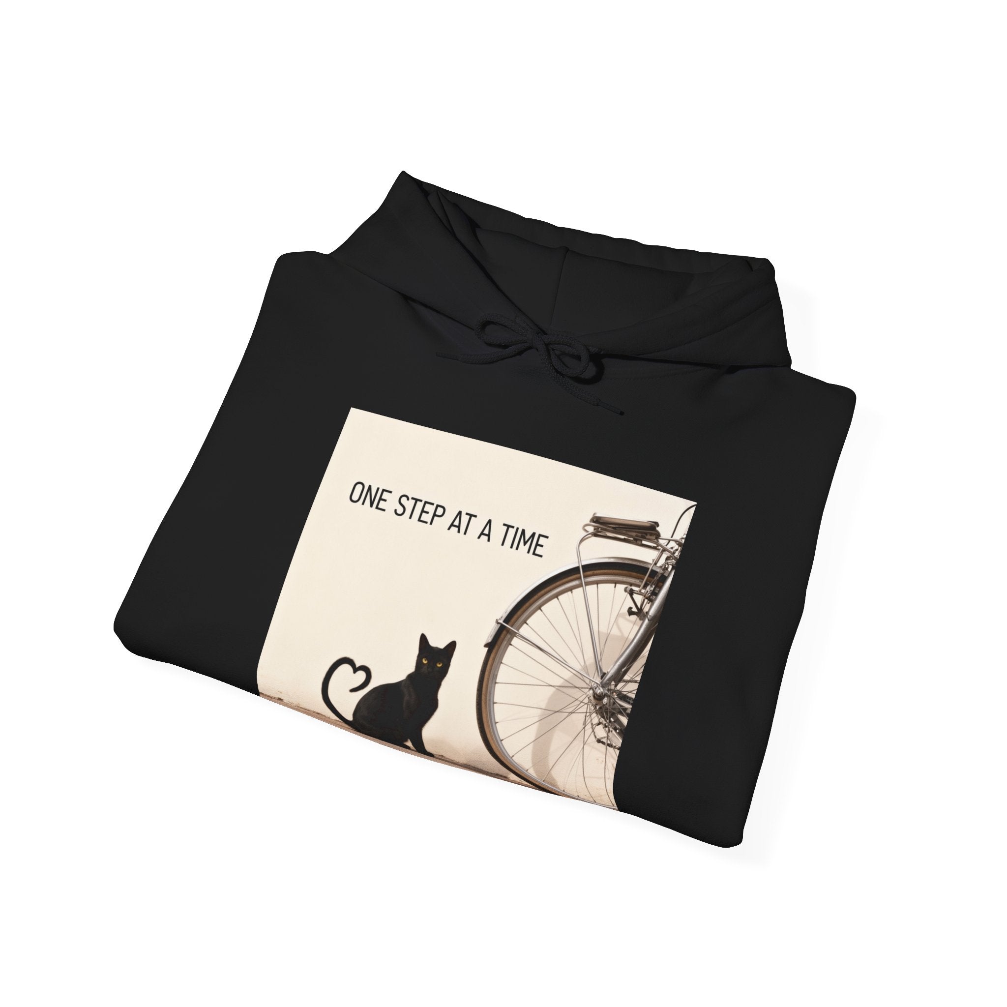 ONE STEP AT A TIME Cat Hoodie
