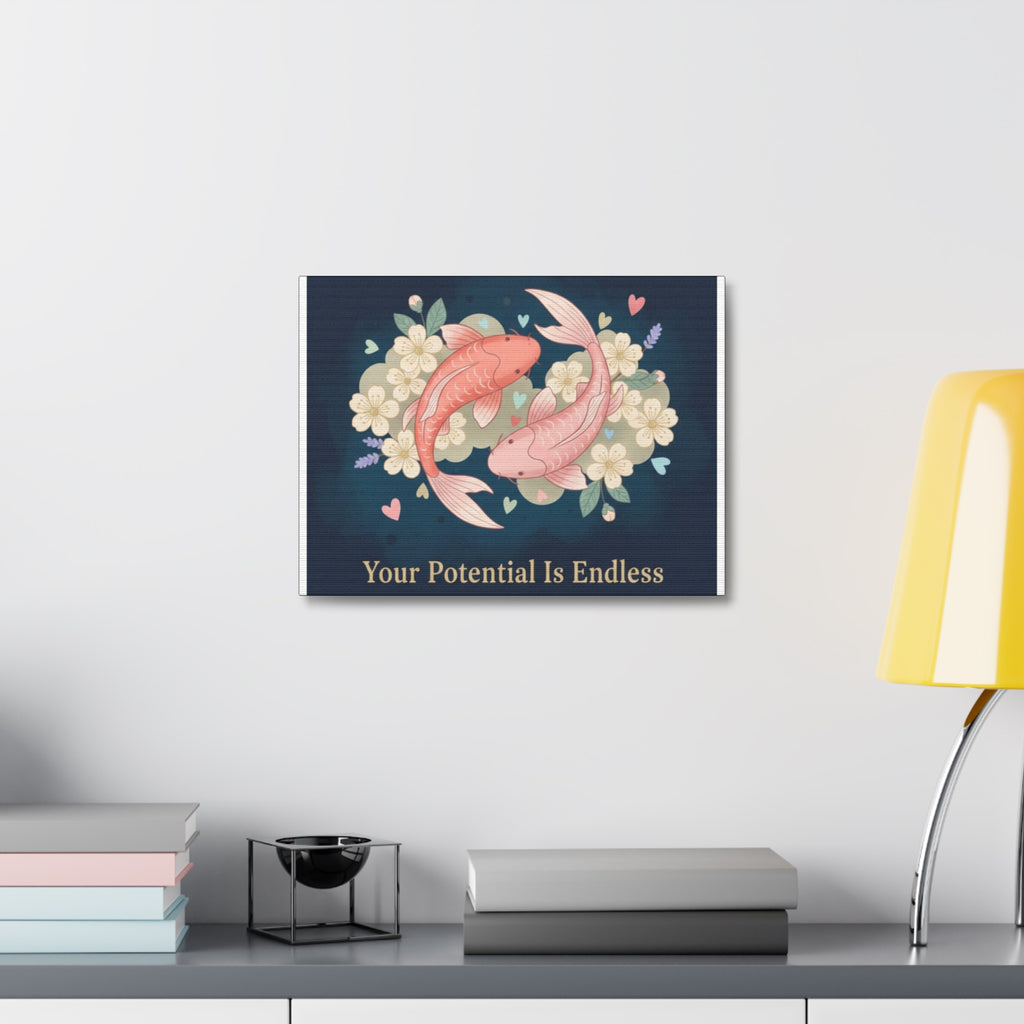 Koi Canvas Print – Your Potential is Endless