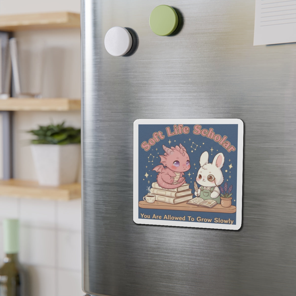 Dragon Die-Cut Magnet – Soft Life Scholar You Are Allowed to Gro