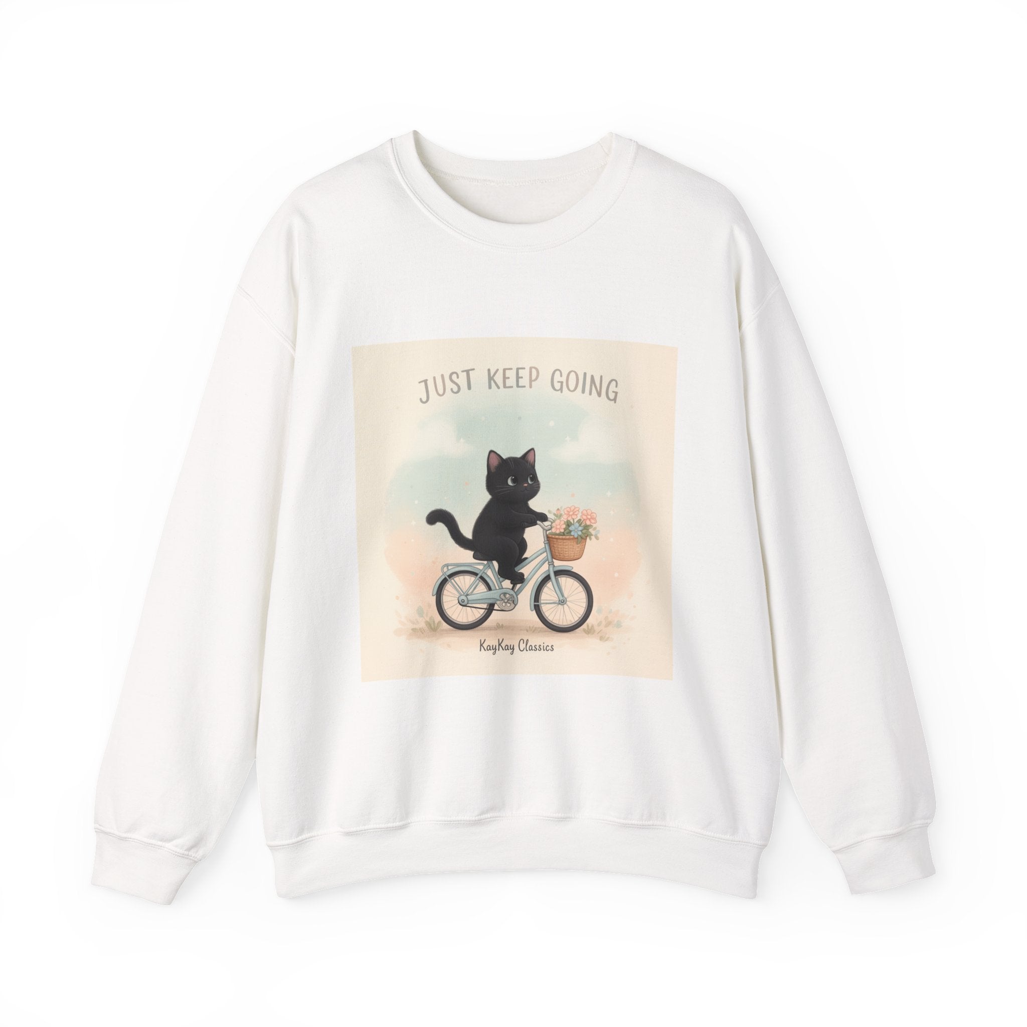 "Design" Black Cat Crewneck | College Girl Gift | Fashion | KayKay Classics