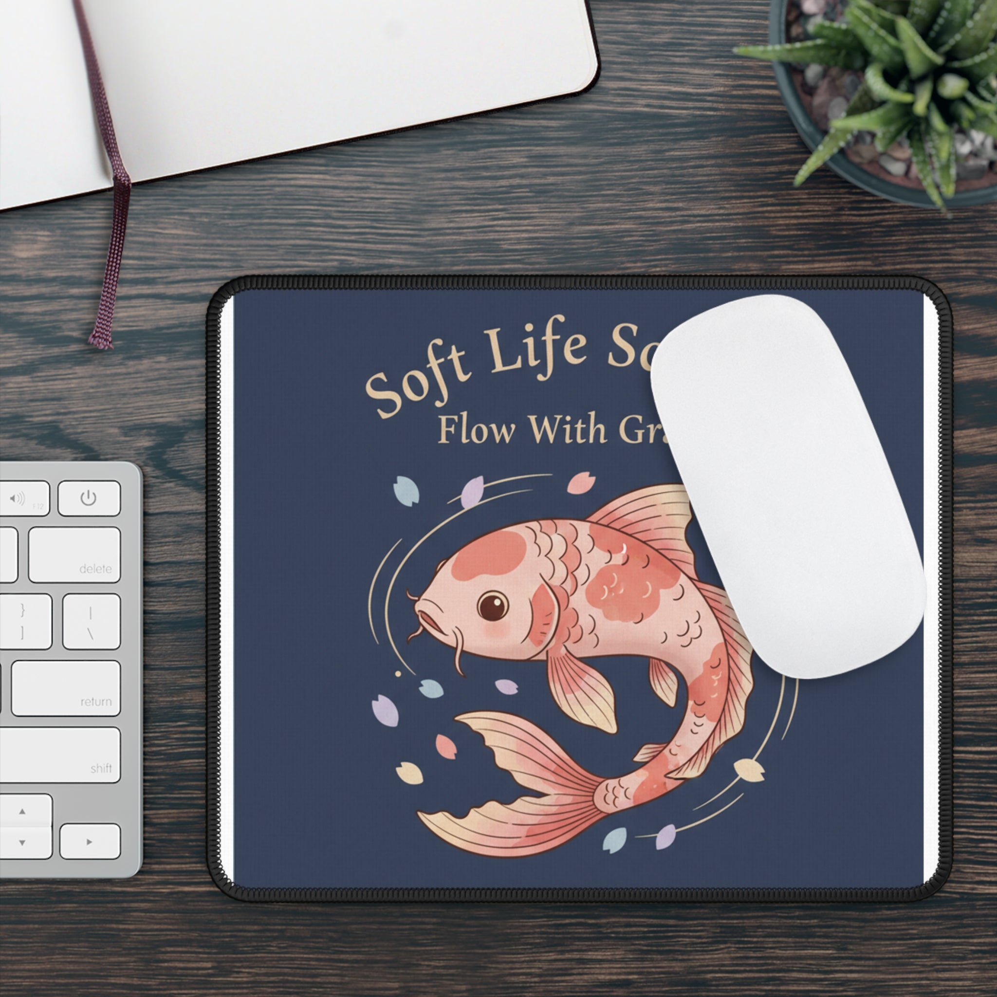 Koi Mouse Pad – Soft Life Scholar Flow With Grace
