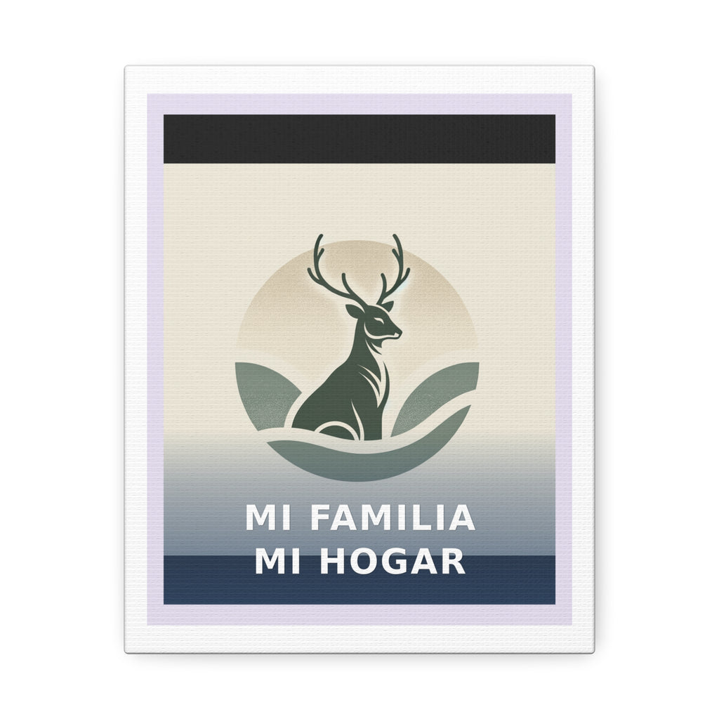 "Mi familia, mi hogar" Black Cat Canvas | College Girl Gift | Fashion | KayKay Classics