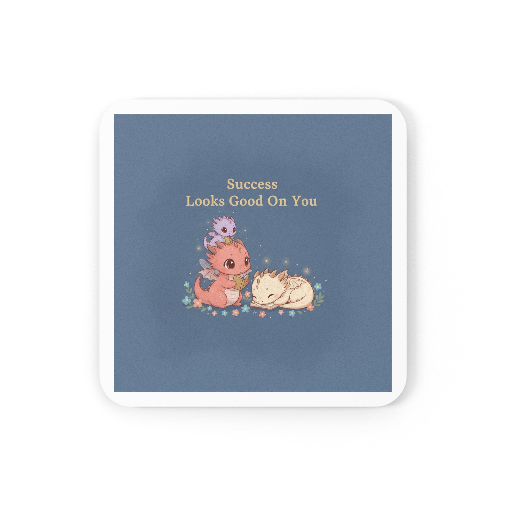 Baby Dragons Cork Coaster – Success Looks Good on You