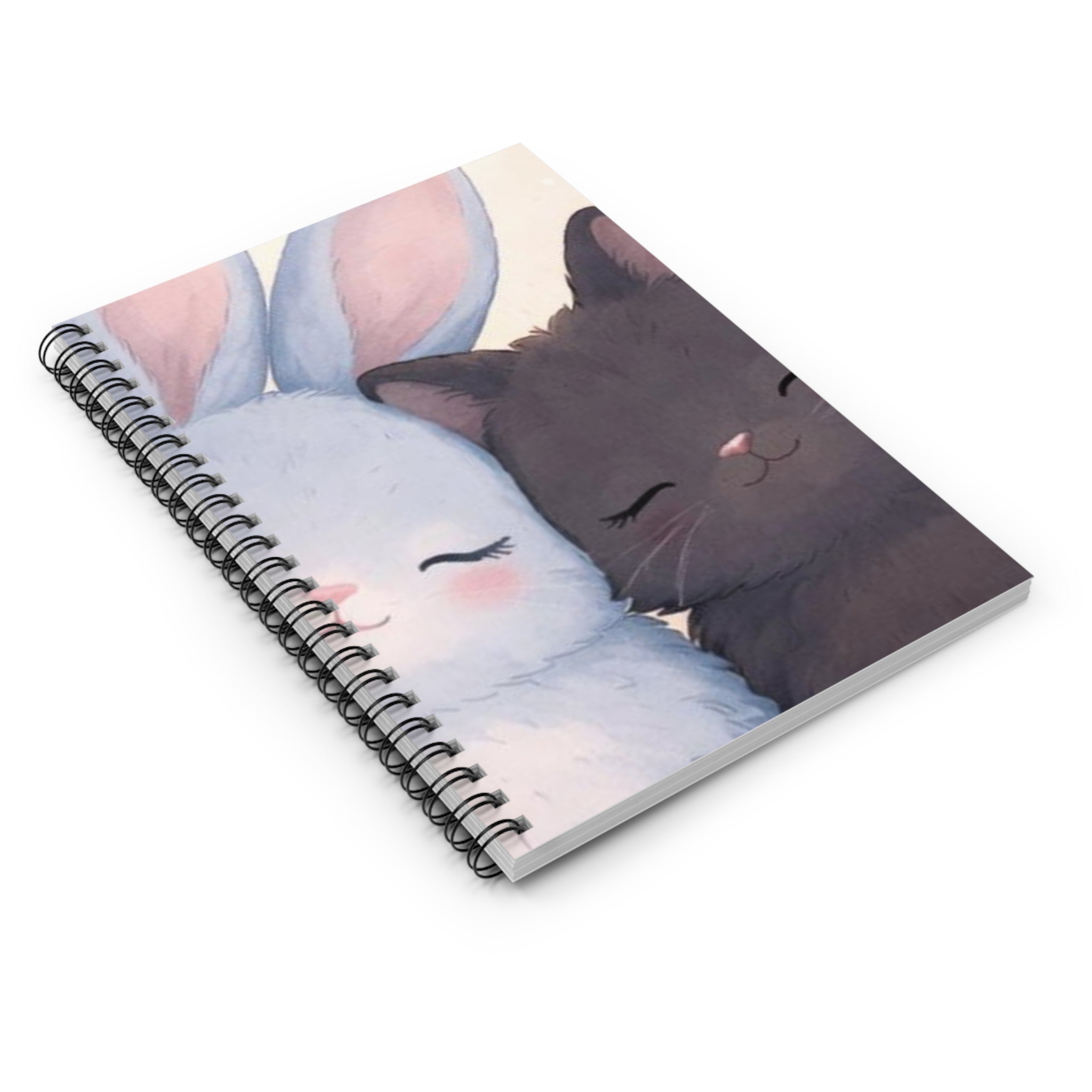 YOURE NEVER TOO MUCH Rabbit, cat Spiral Notebook