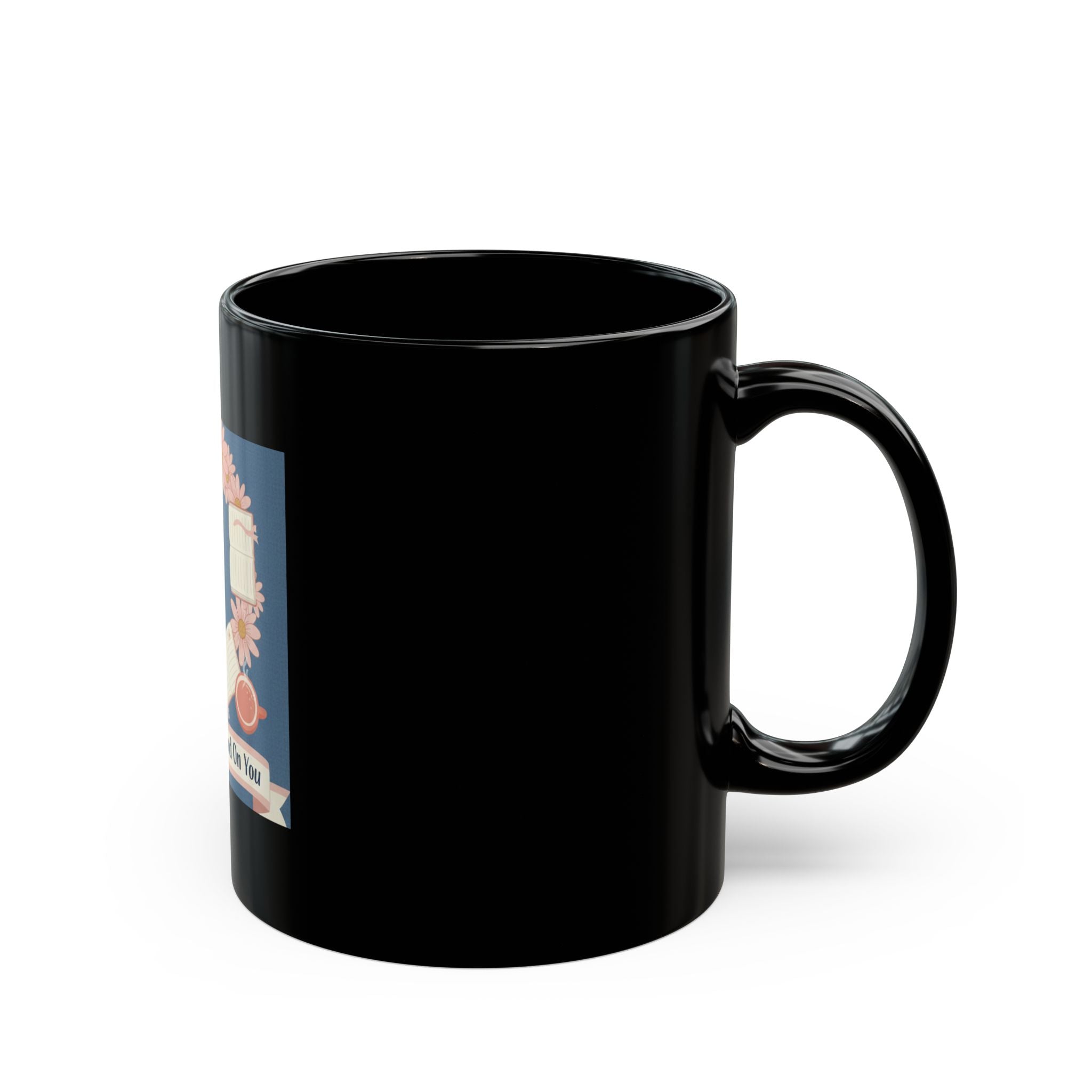 Daisies Black Mug 11oz – Success Looks Good on You