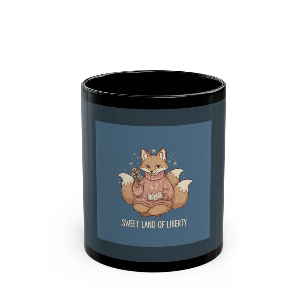 Fox Black Mug 11oz – Sweet Land of Liberty