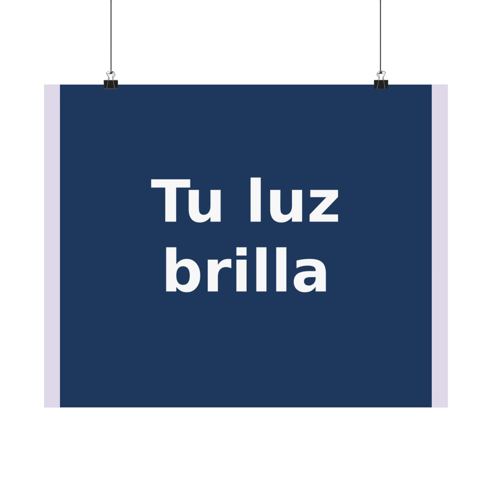 "Tu luz brilla" Black Cat Poster | Trendy Gift for Her | Lifestyle | KayKay Classics