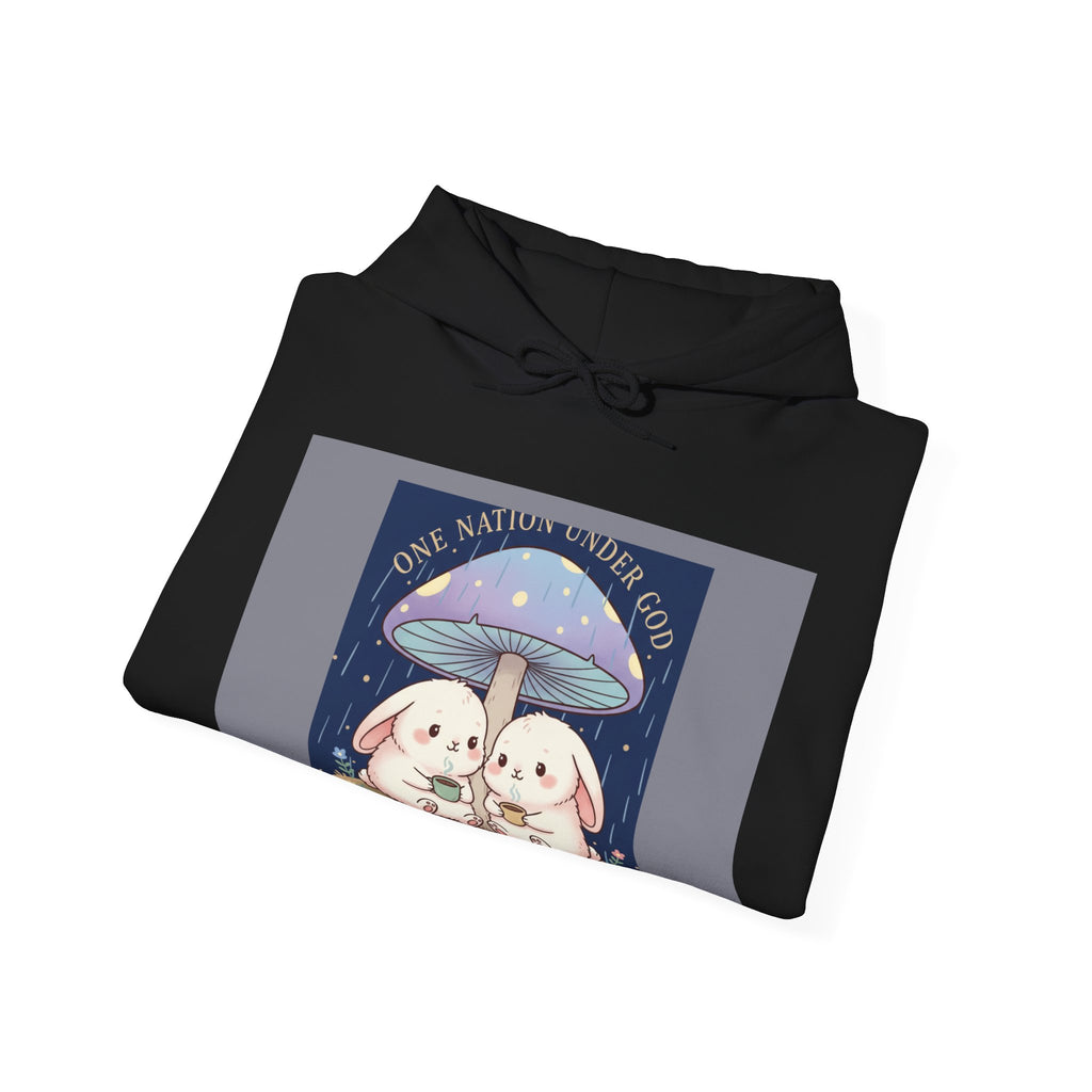 Two Cute Bunnies Hoodie – One Nation Under God