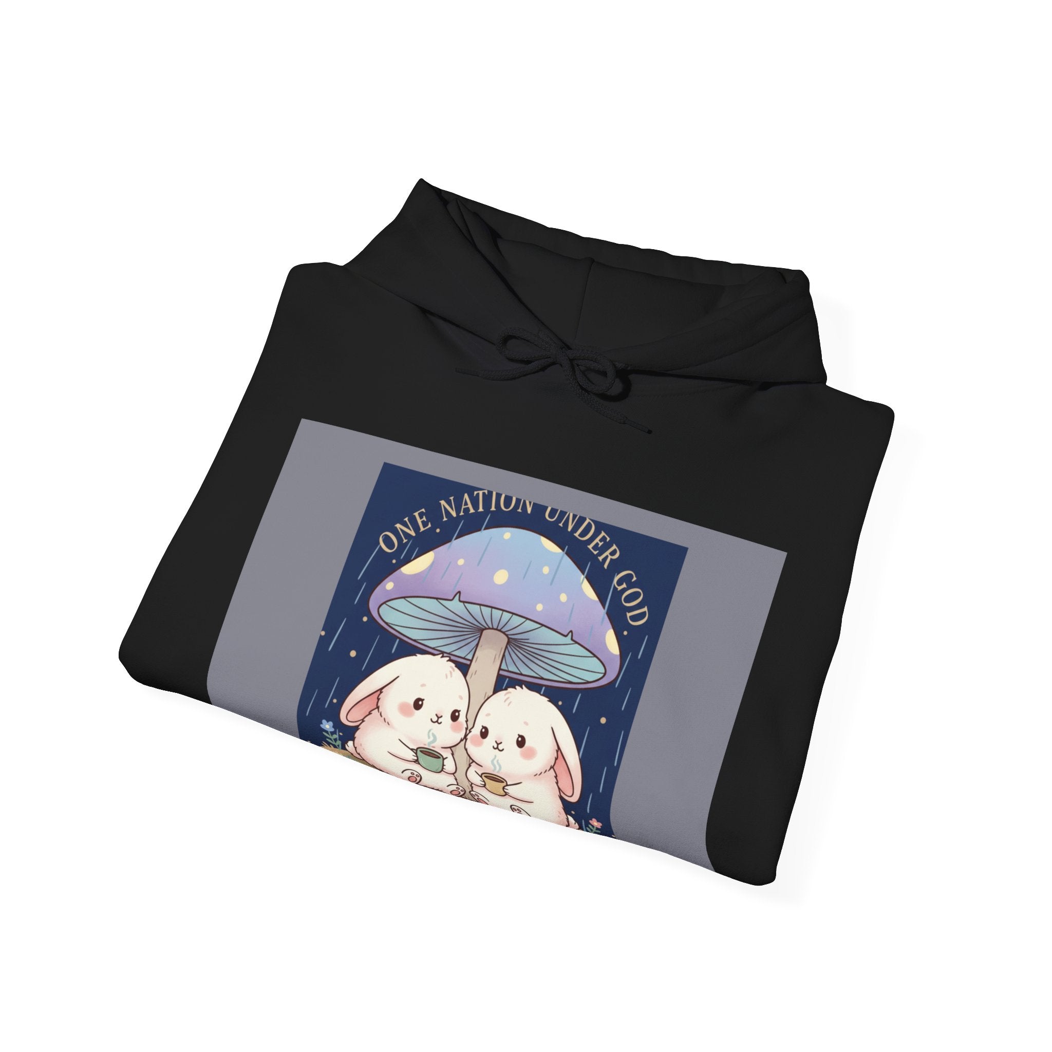 Two Cute Bunnies Hoodie – One Nation Under God