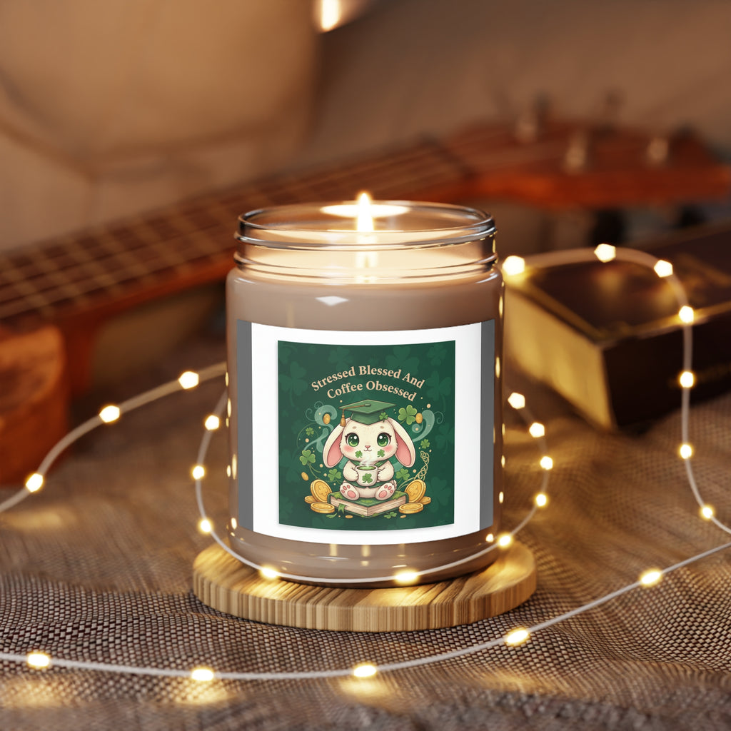 Rabbit Scented Candle – Stressed Blessed and Coffee Obsessed