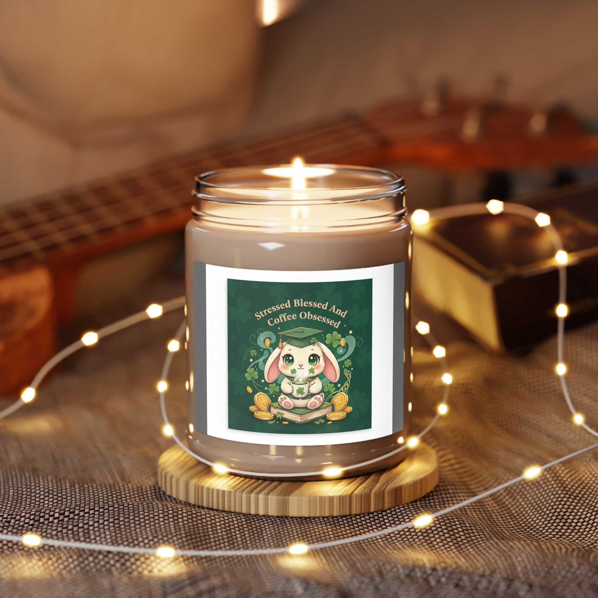 Rabbit Scented Candle – Stressed Blessed and Coffee Obsessed