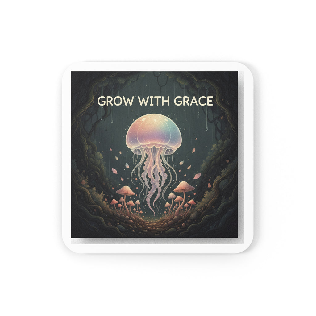 Kawaii Jellyfish Cork Coaster – Grow With Grace