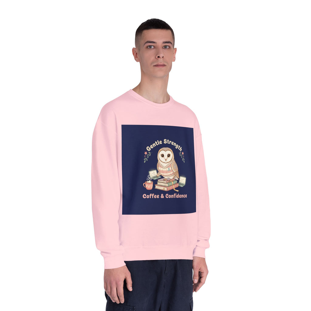 Owl Crewneck Sweatshirt – Gentle Strength Coffee Confidence
