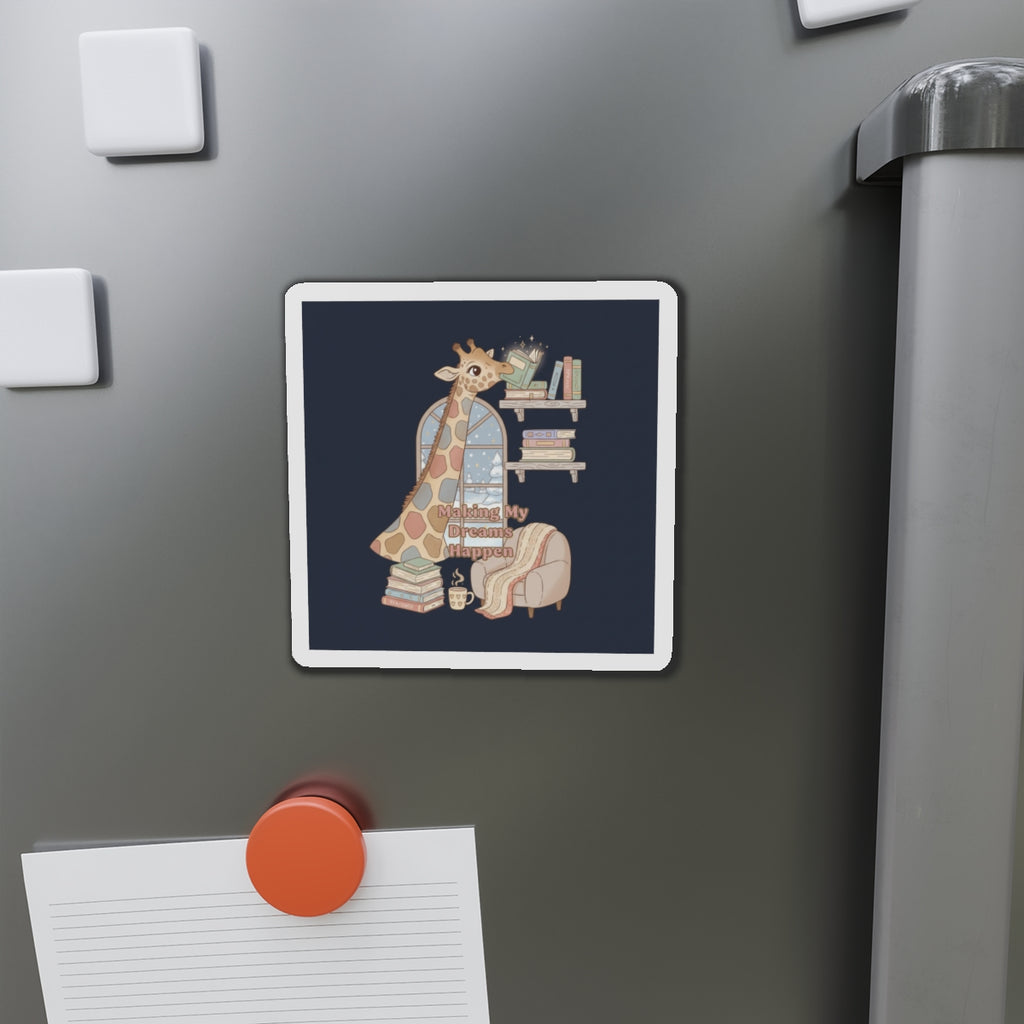 Giraffe Die-Cut Magnet – Making My Dreams Happen