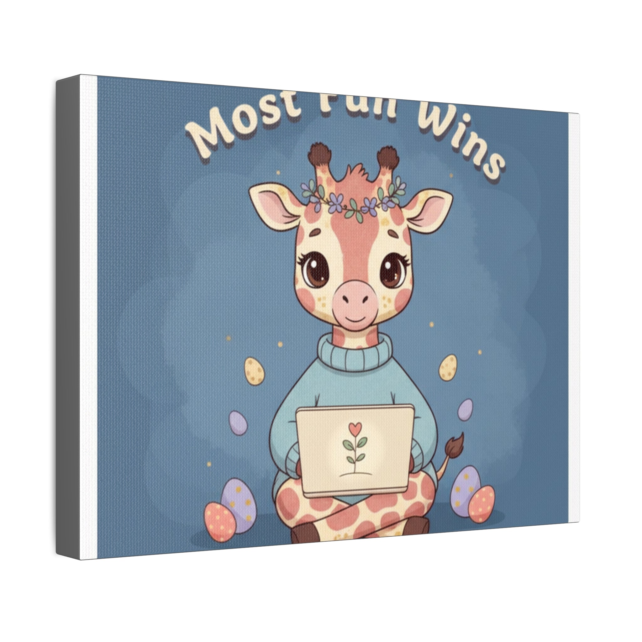 Giraffe Canvas Print – Most Fun Wins