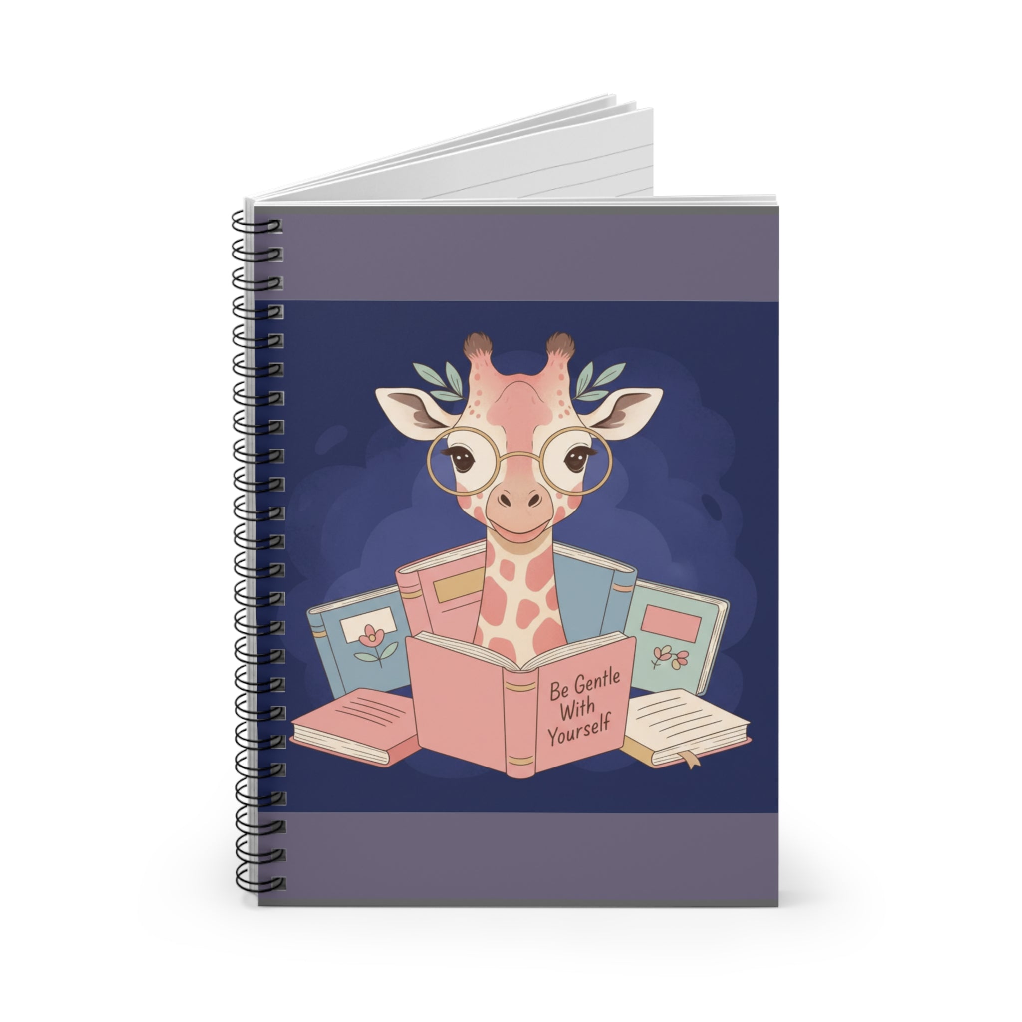 Giraffe Spiral Notebook – Be Gentle With Yourself