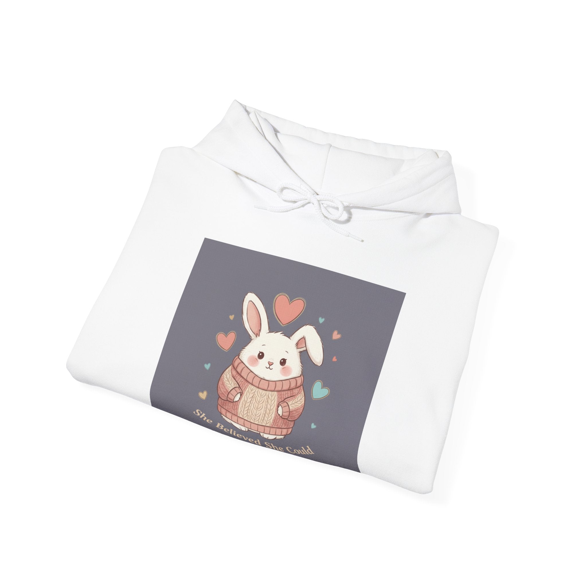 Bunny Hoodie – She Believed She Could