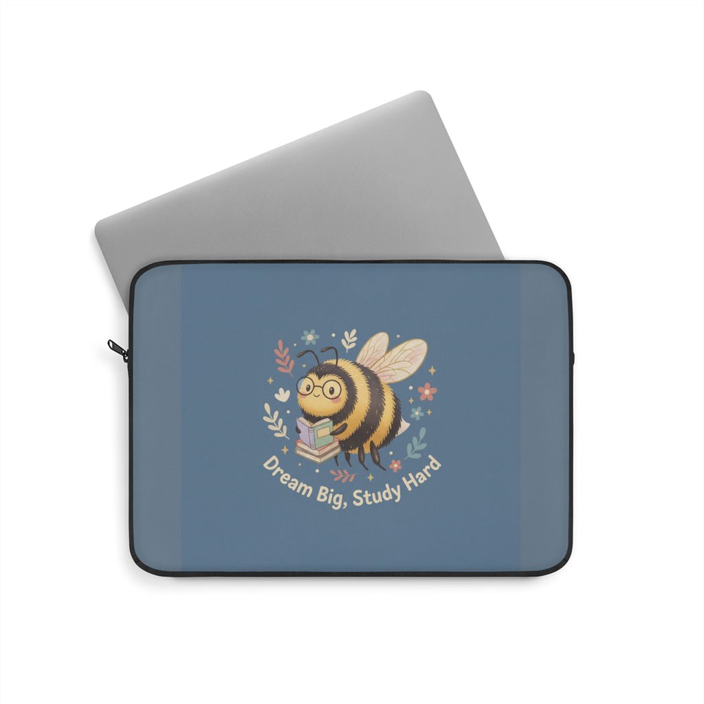 Bee Laptop Sleeve – Dream Big Study Hard
