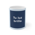 "Tu luz brilla" Black Cat Mug | College Girl Gift | Fashion | KayKay Classics