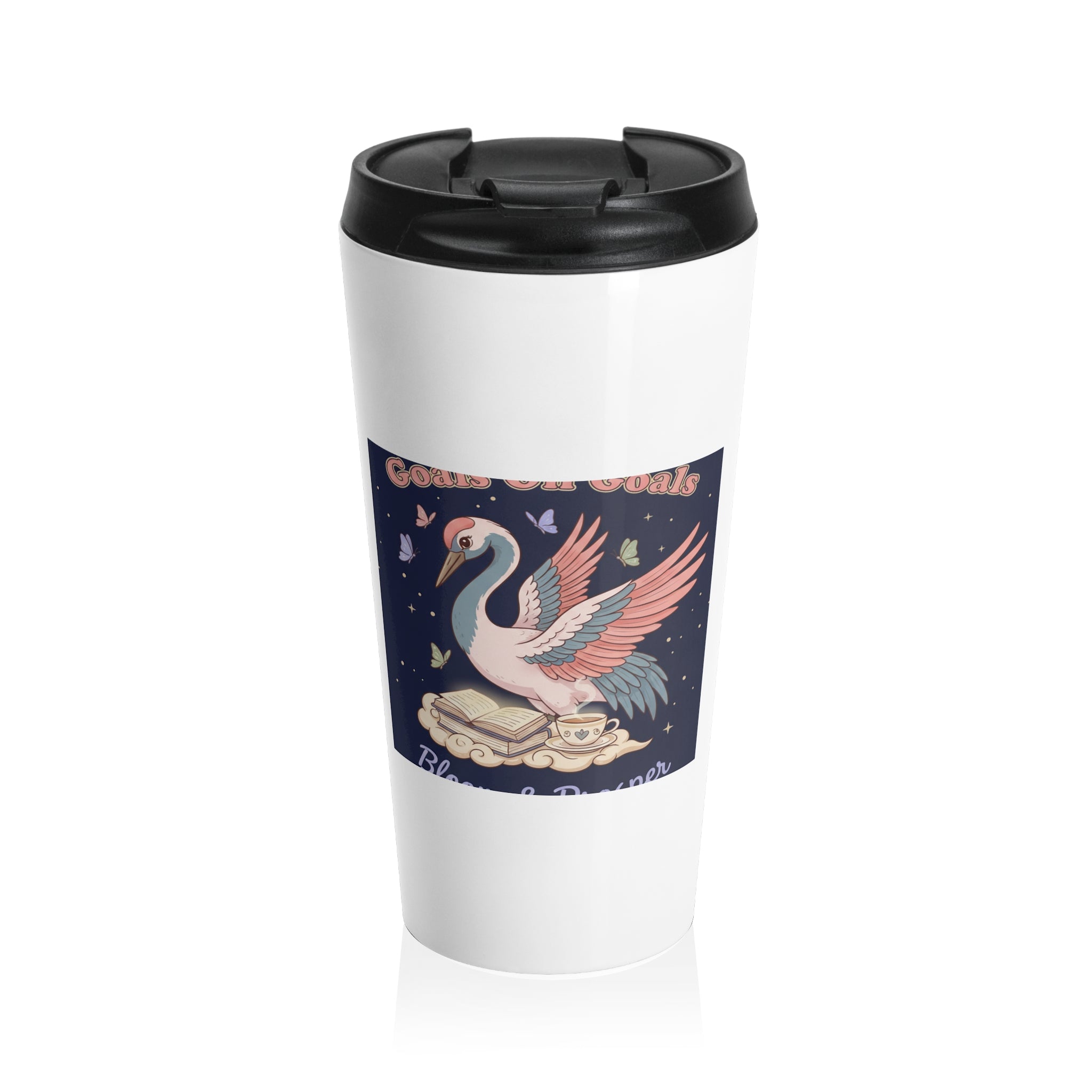 Crane Travel Mug – Goals on Goals Bloom Prosper
