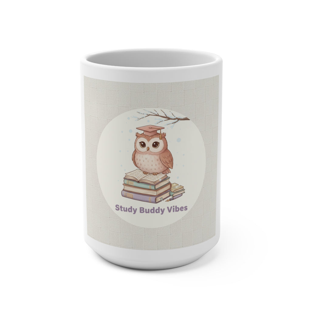 Study Buddy Vibes Owl Mug 15oz