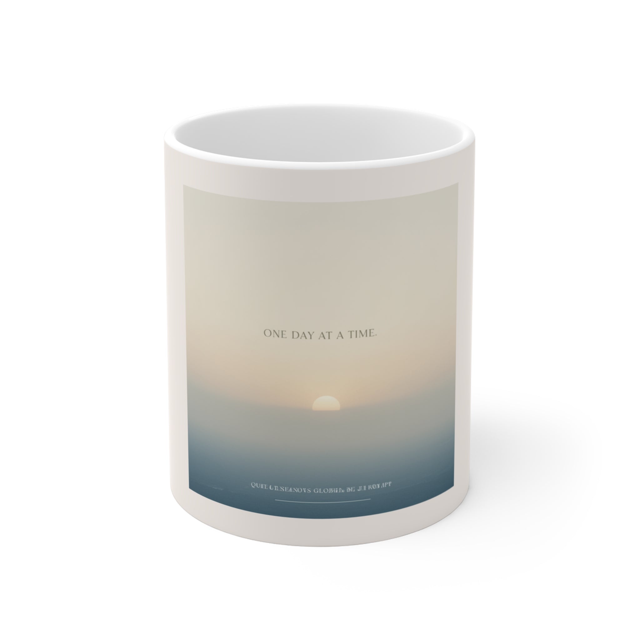 "ONE DAY AT A TIME" Black Cat Mug | College Girl Gift | Fashion | KayKay Classics
