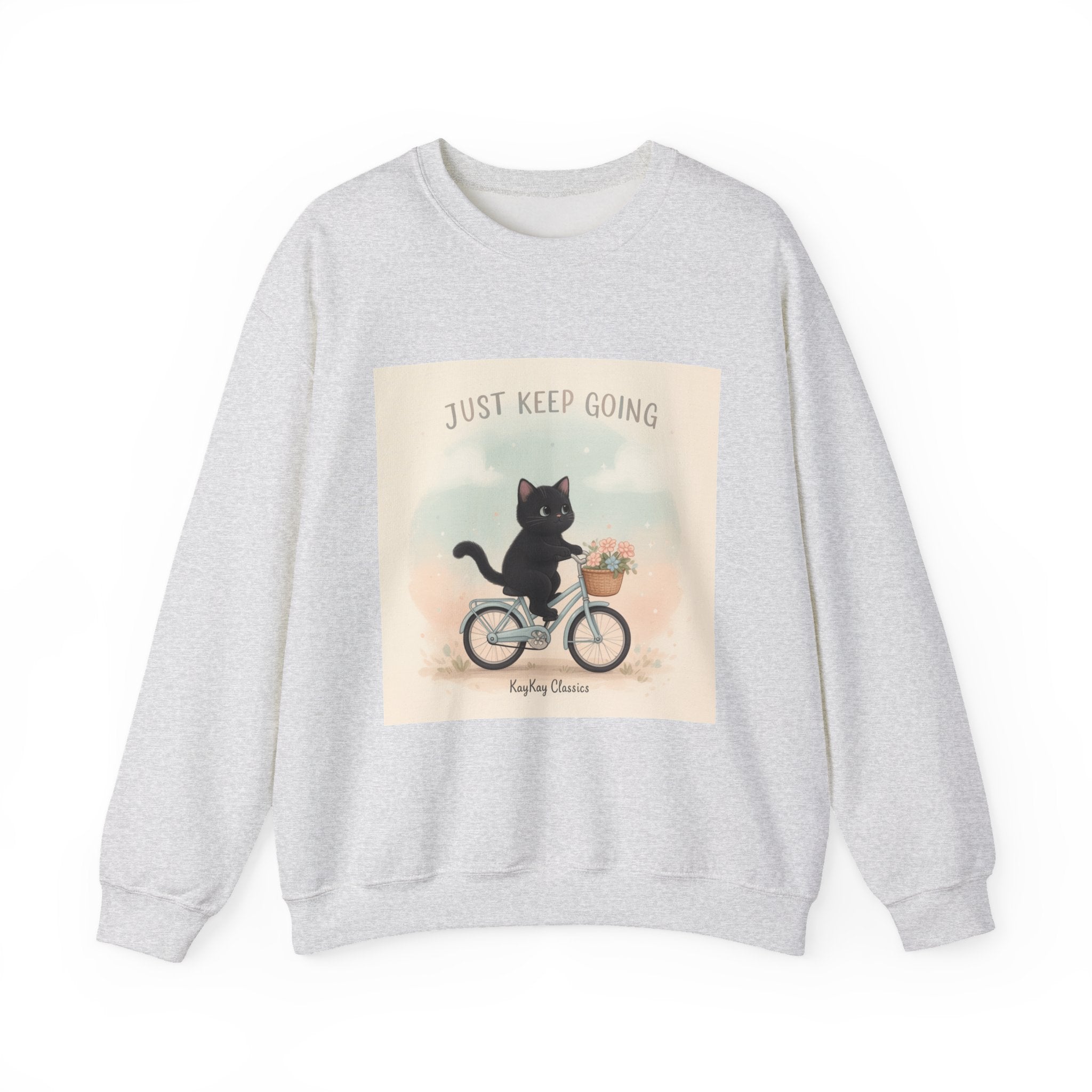 "Design" Black Cat Crewneck | College Girl Gift | Fashion | KayKay Classics