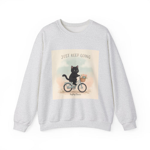 "Design" Black Cat Crewneck | College Girl Gift | Fashion | KayKay Classics