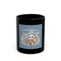 Dream Big, Study Hard Panda Black Mug 11oz