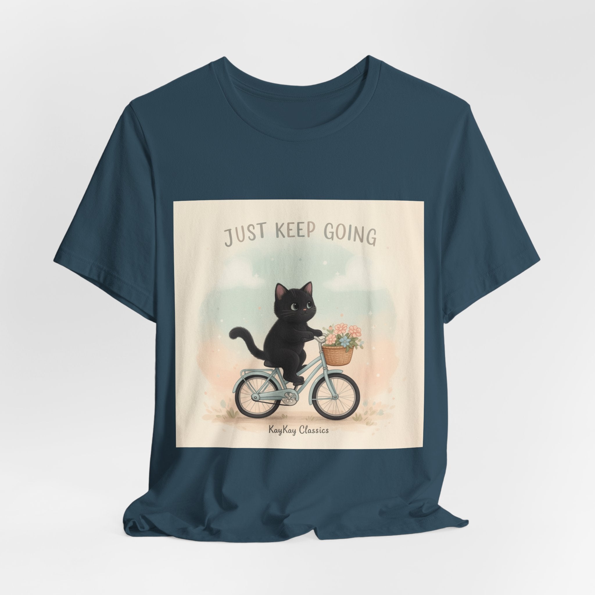 "Design" Black Cat Women Tee | College Girl Gift | Fashion | KayKay Classics