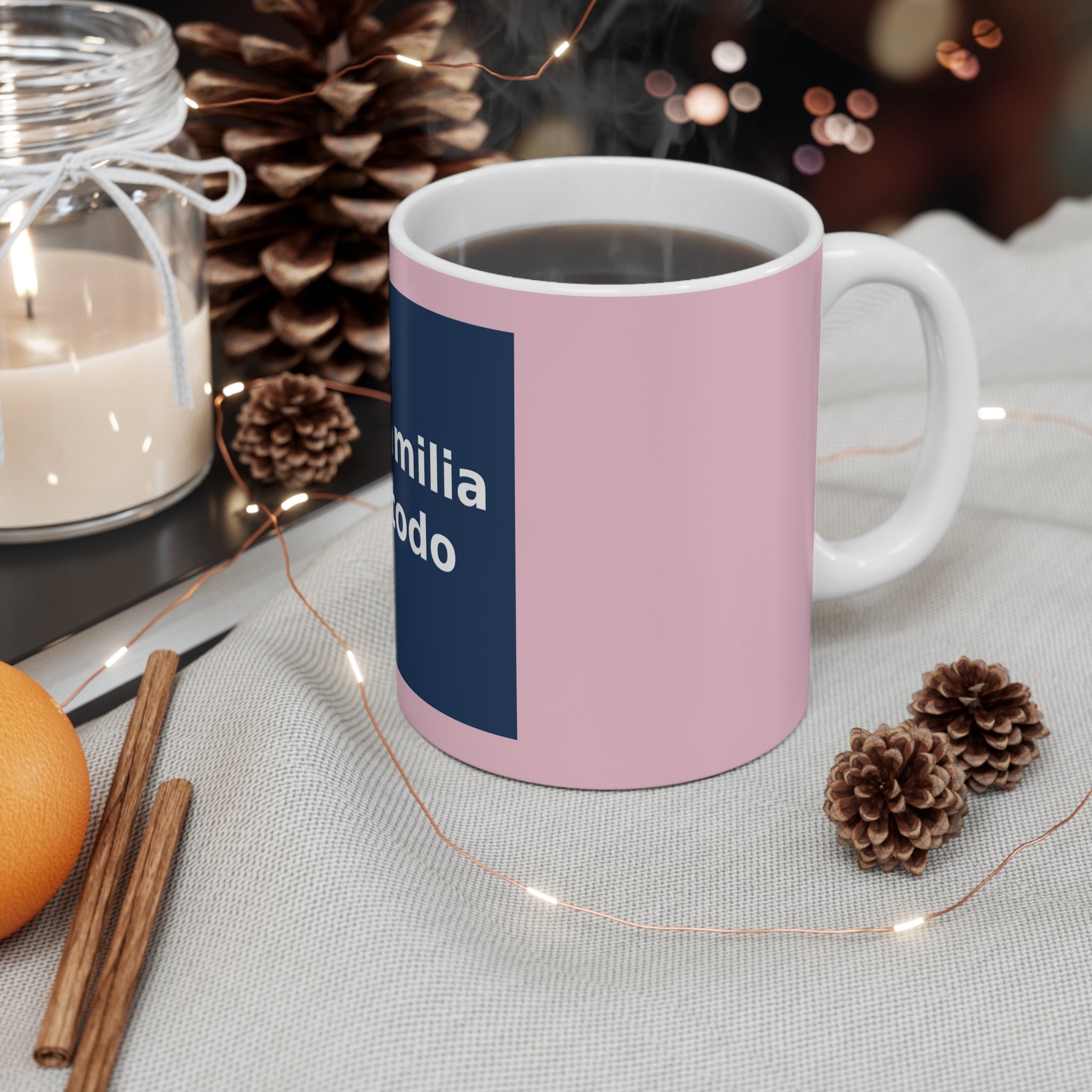 "La familia es todo" Black Cat Mug | College Girl Gift | Fashion | KayKay Classics