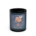 Bee Black Mug 11oz – Library Days Are the Best Days
