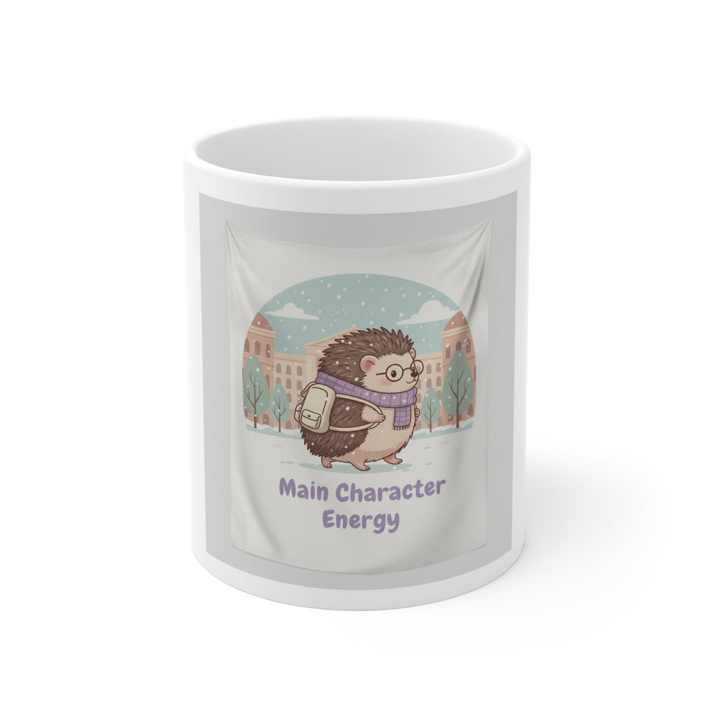 Main Character Energy Hedgehog Mug 11oz