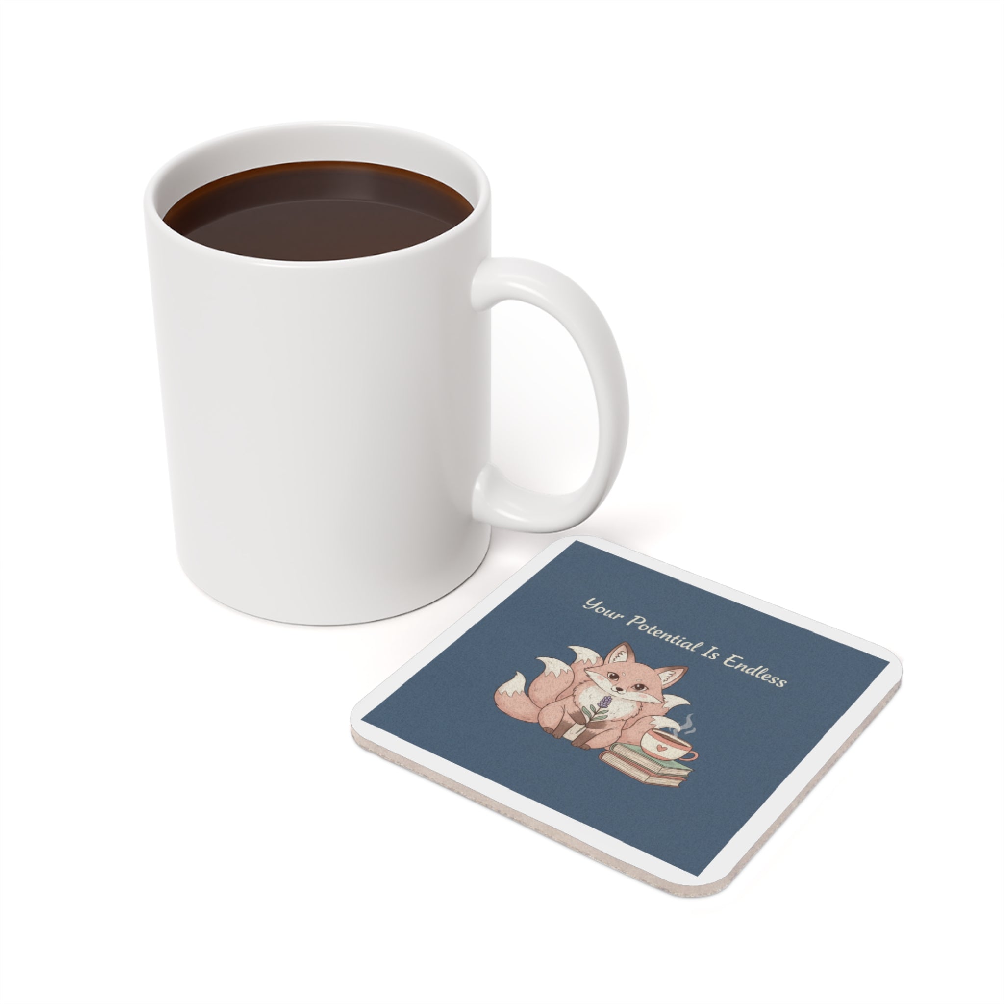 Kitsune Cork Coaster – Your Potential is Endless