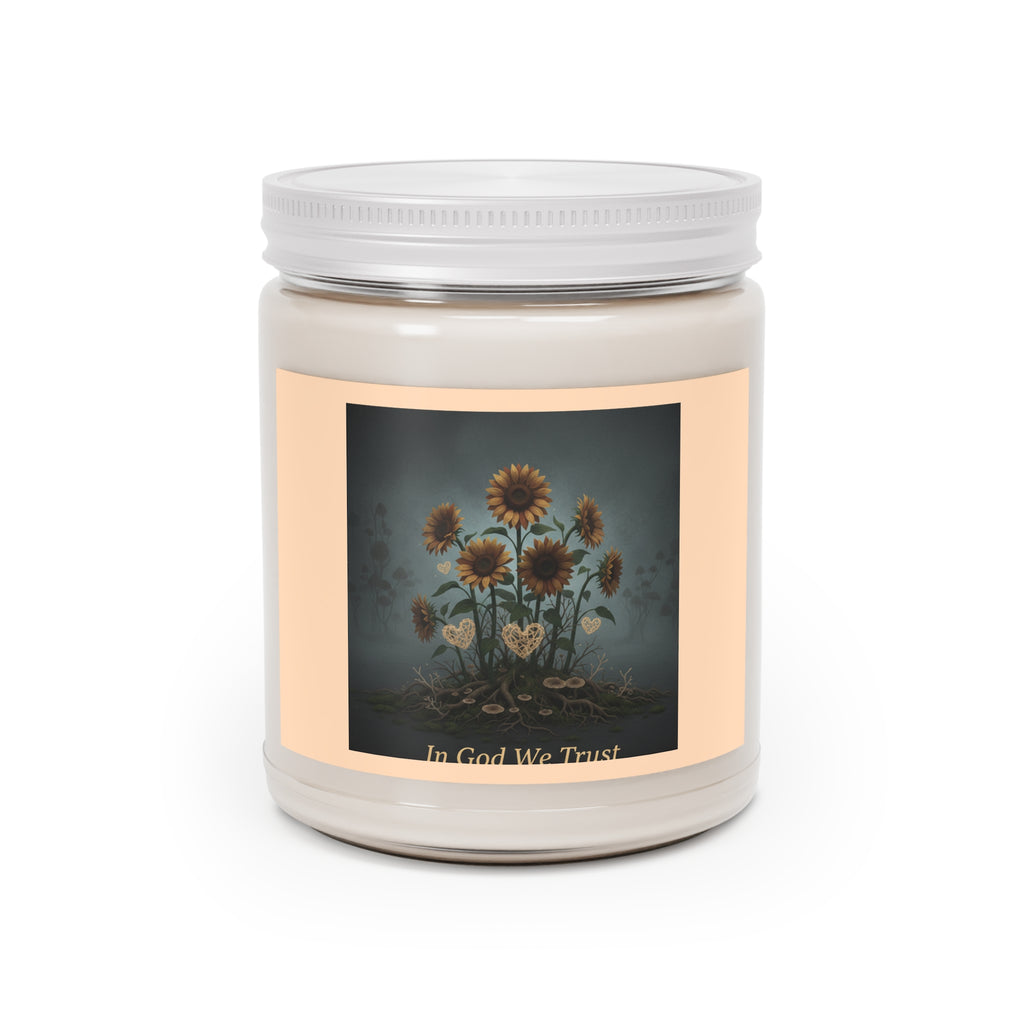 Sunflowers Scented Candle – In God We Trust