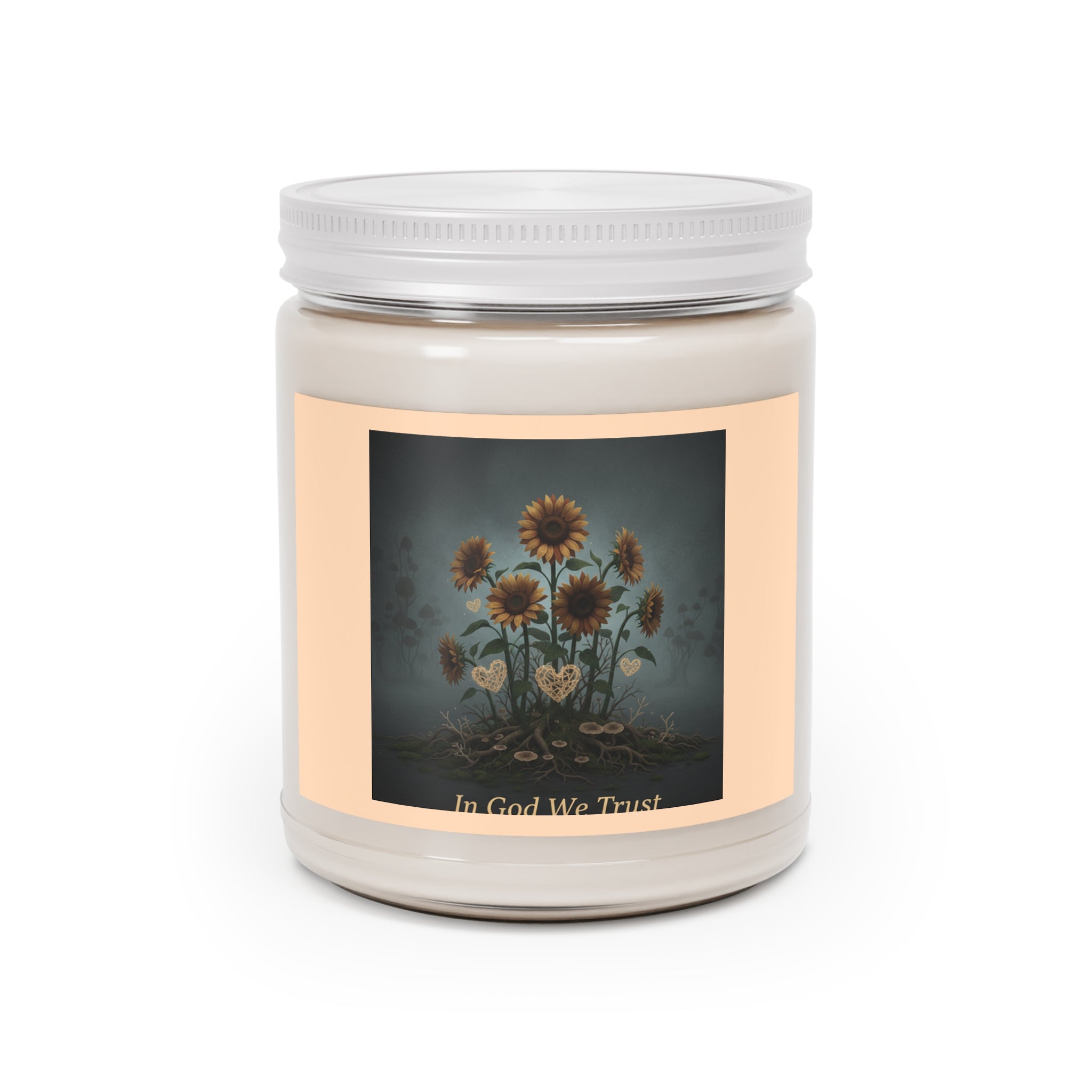 Sunflowers Scented Candle – In God We Trust