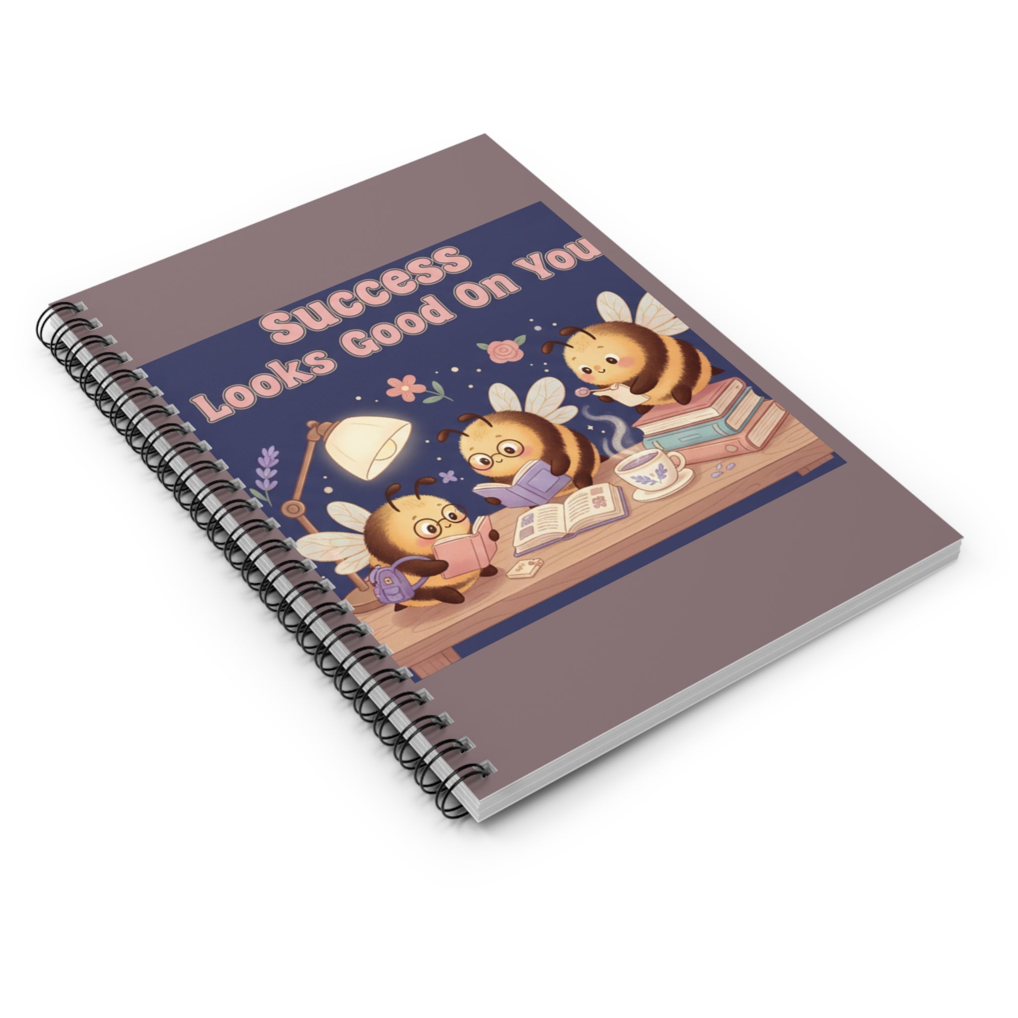 Honeybees Spiral Notebook – Success Looks Good on You