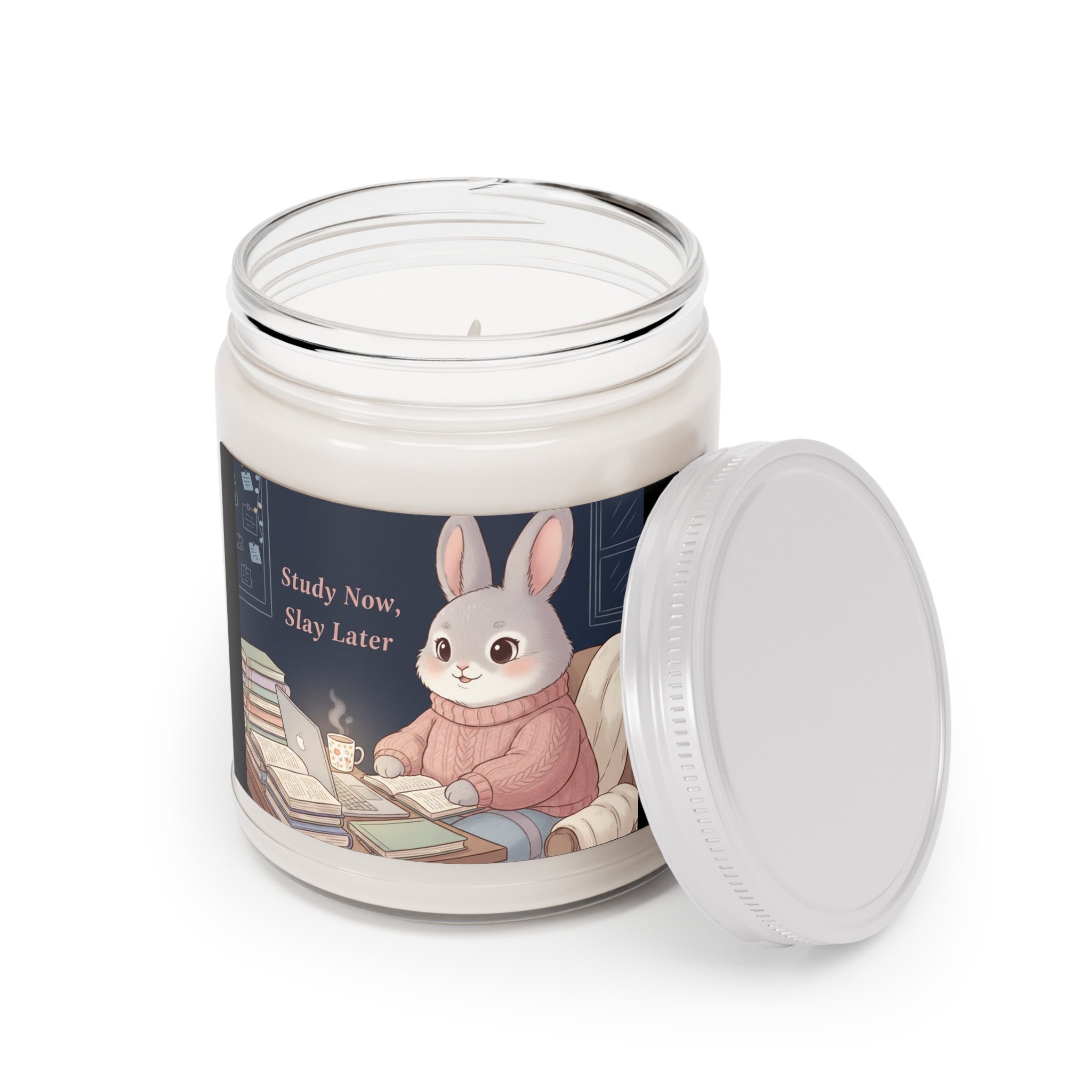 Rabbit Scented Candle – Study Now, Slay Later
