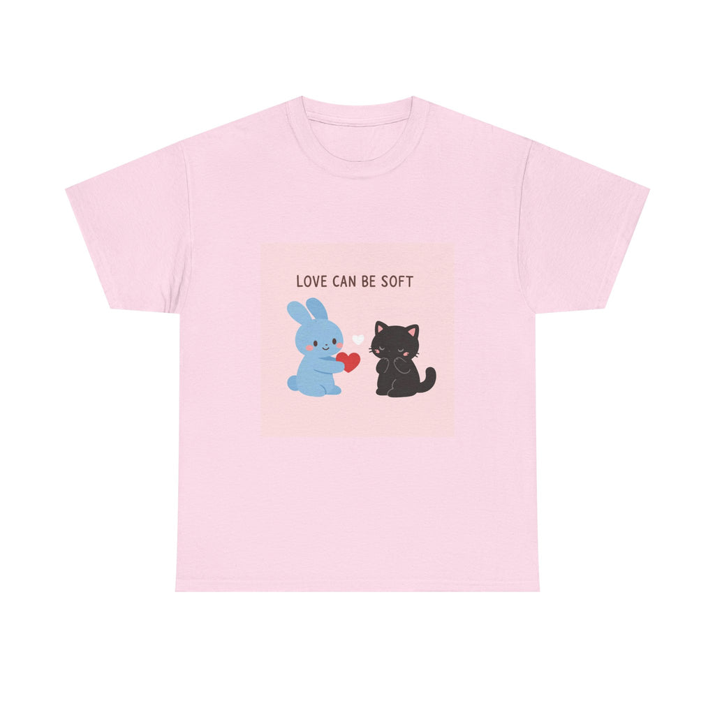"LOVE CAN BE SOFT" Black Cat Kids Tee | College Girl Gift | Fashion | KayKay Classics