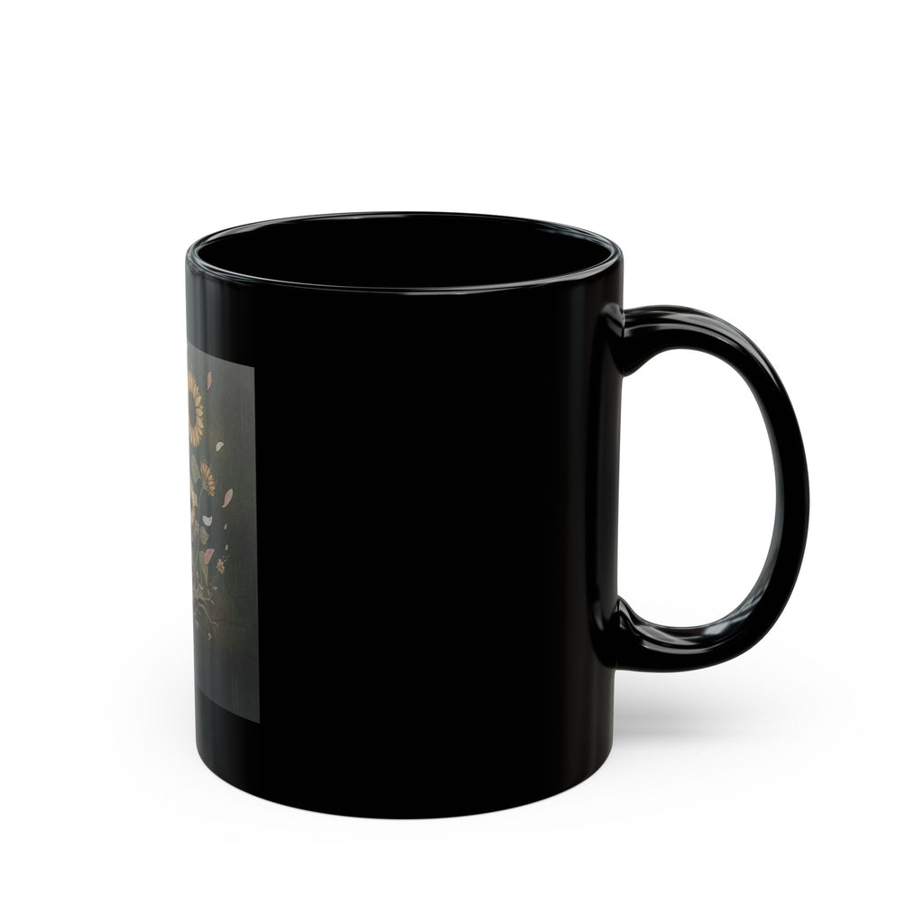 Sunflowers Black Mug 11oz – Bloom at Your Own Pace