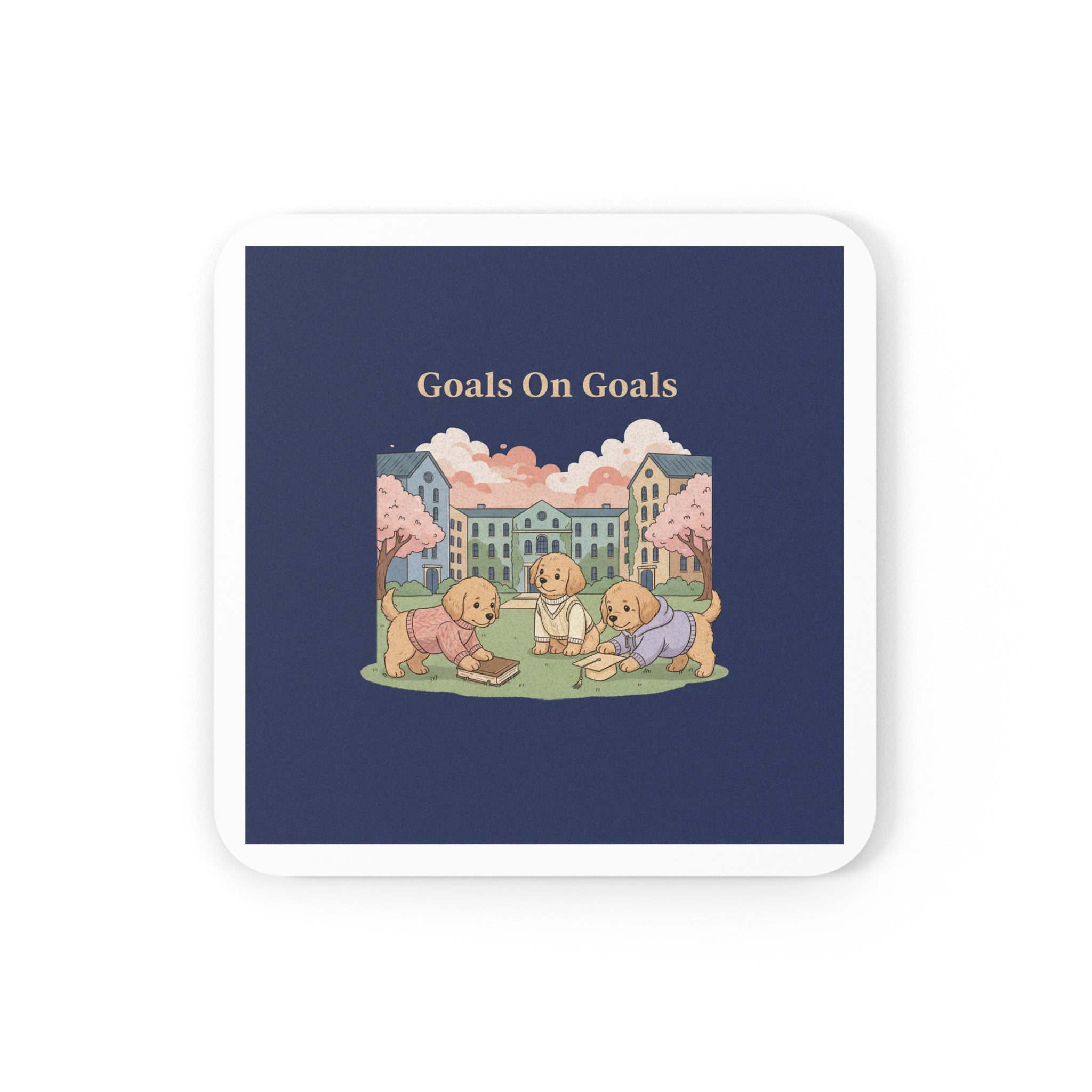 Goals on Goals Cork Coaster – Room Decor