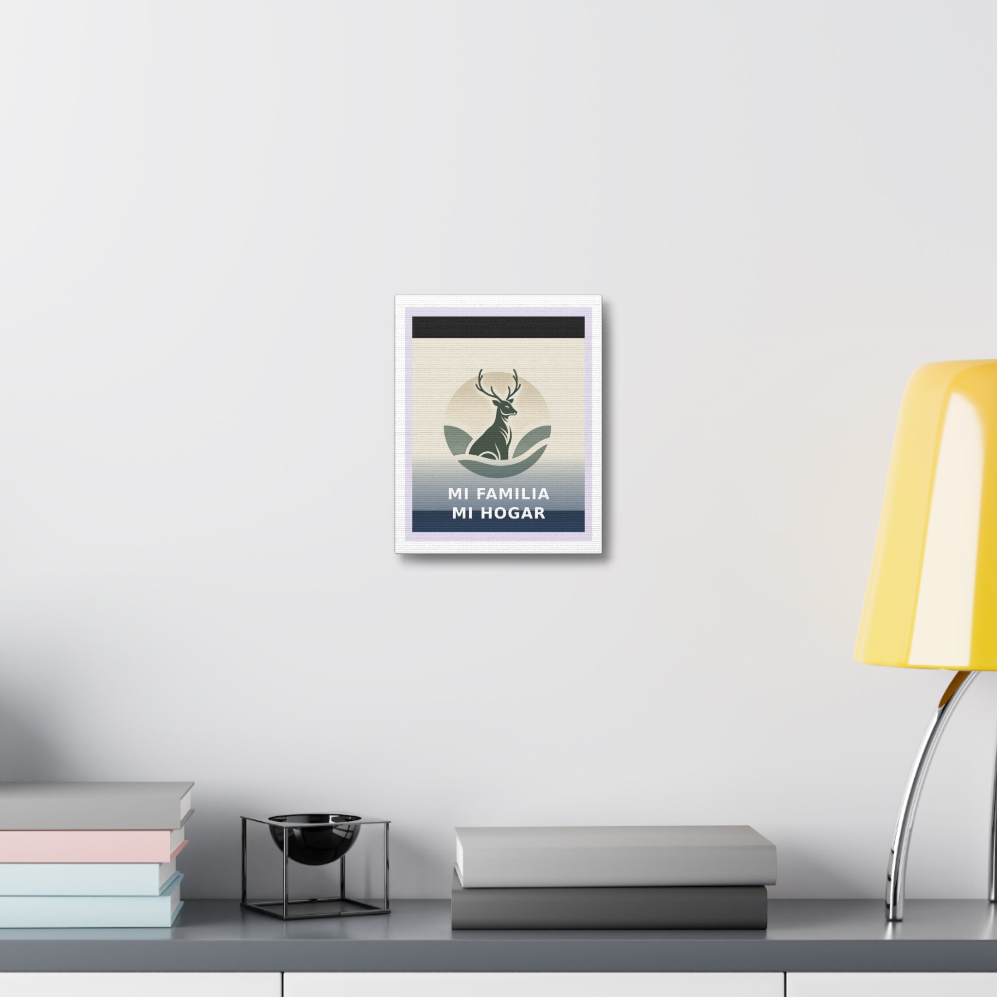 "Mi familia, mi hogar" Black Cat Canvas | College Girl Gift | Fashion | KayKay Classics