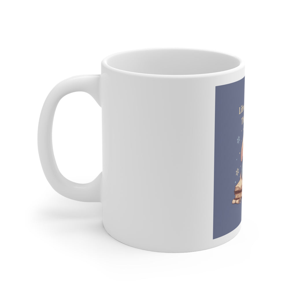 Bunny Mug 11oz – Library Days Are the Best Days