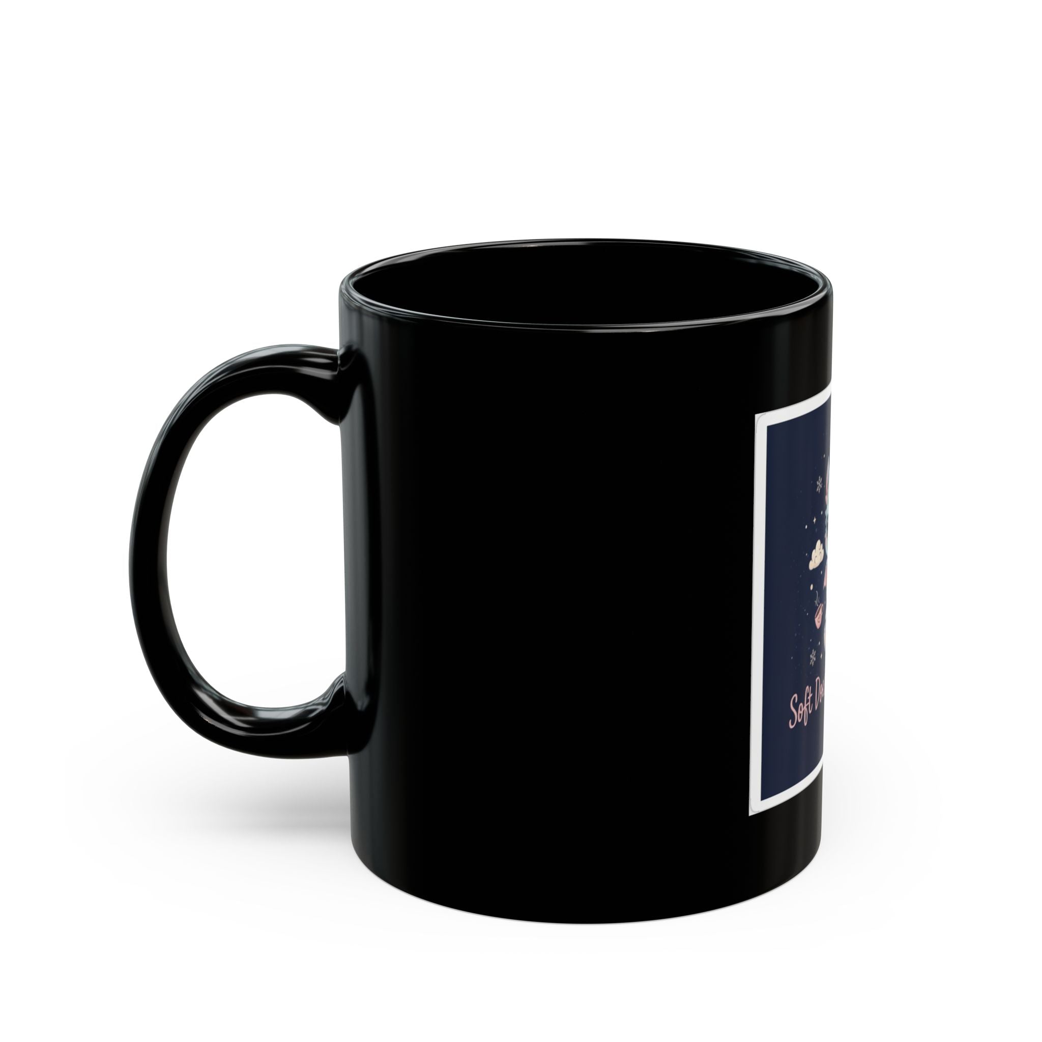 Bear Black Mug 11oz – Soft Doesnt Mean Weak